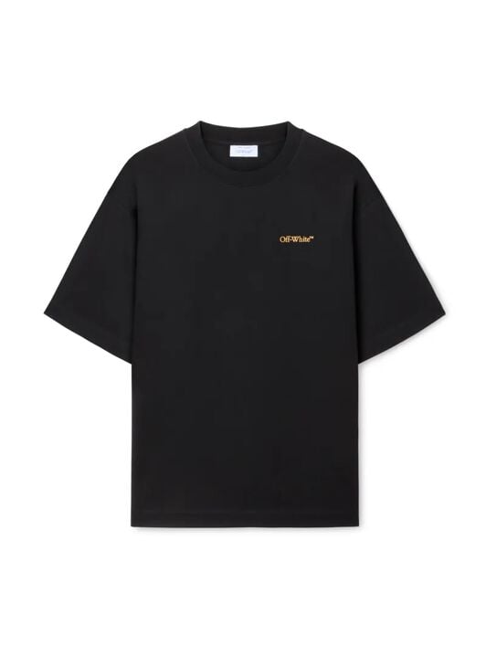 Schwarzes T-Shirt Mit Pfeil-Motiv OFF WHITE Schwarzes T-Shirt Mit Pfeil-Motiv BLACK OMAA120S25JER00D