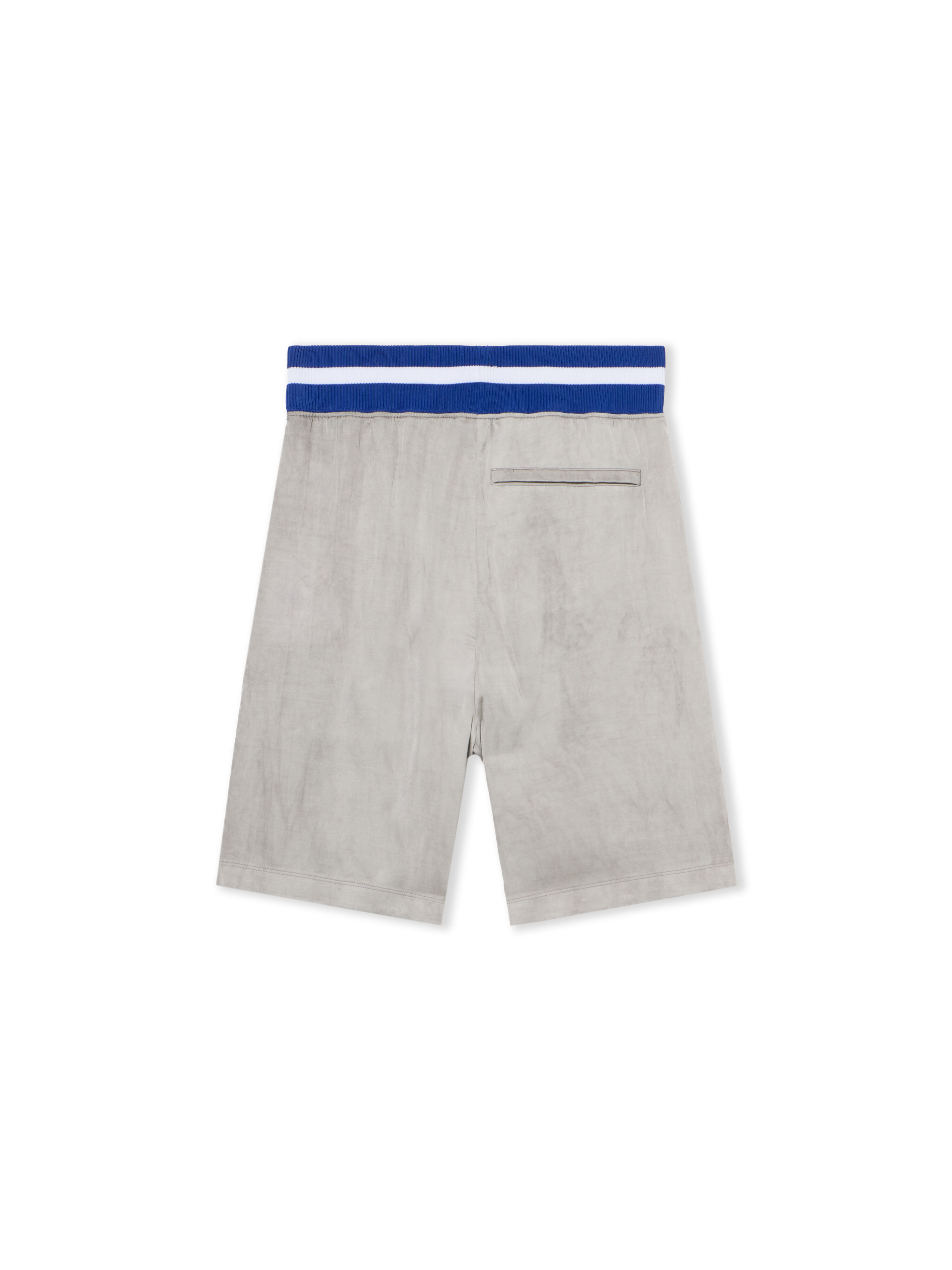 OFF WHITE Dyed Vi Sat 00 Loose Shorts FLINT GRAY-ELECTRIC BLUE OWCB05KF25FAB001