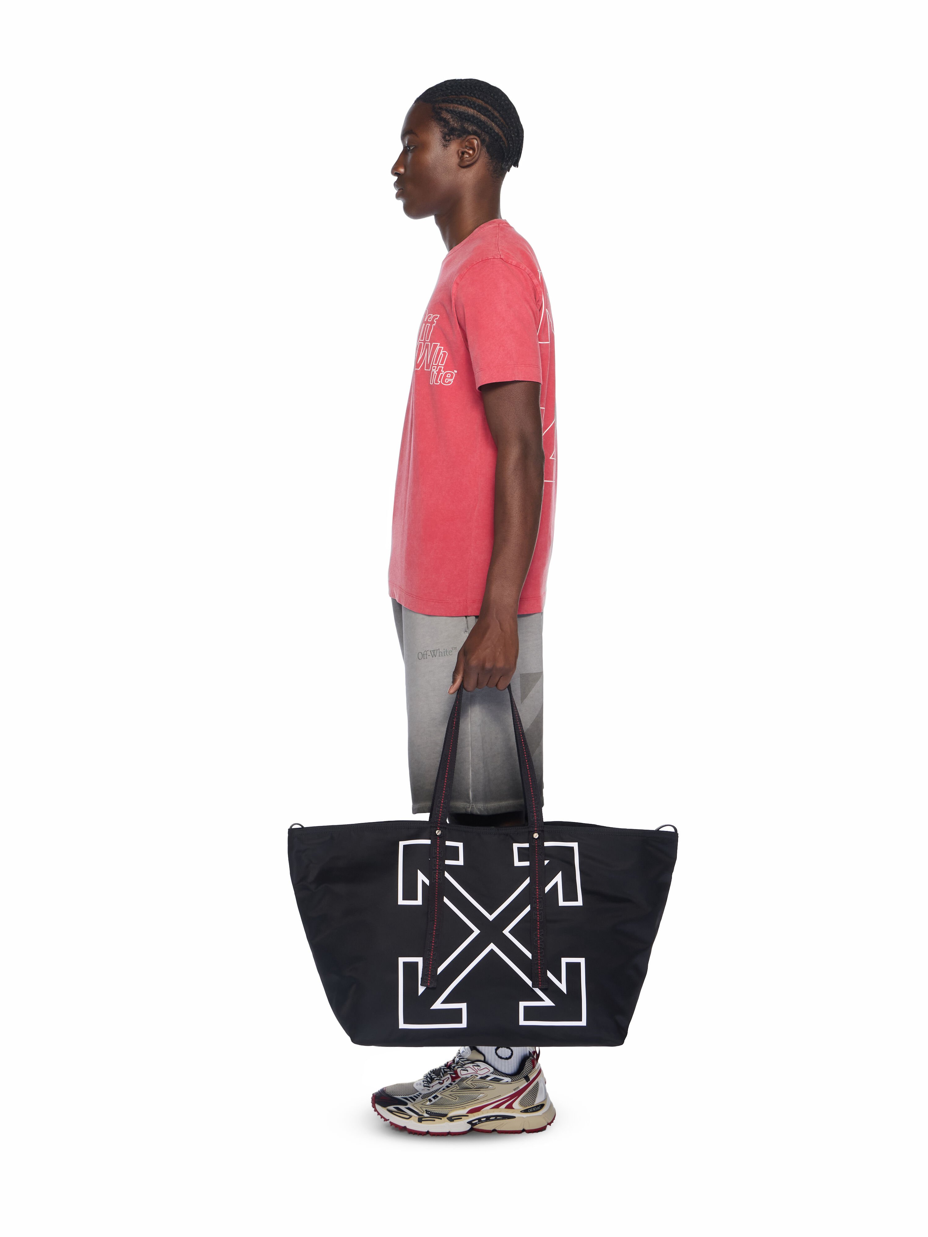 OFF WHITE Heritage Day Off Tote L BLACK - WHITE OMNA20JC99FAB001