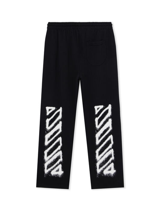 OFF WHITE Spray Can Diagonal Sweatpants BLACK 44MCH054F5001