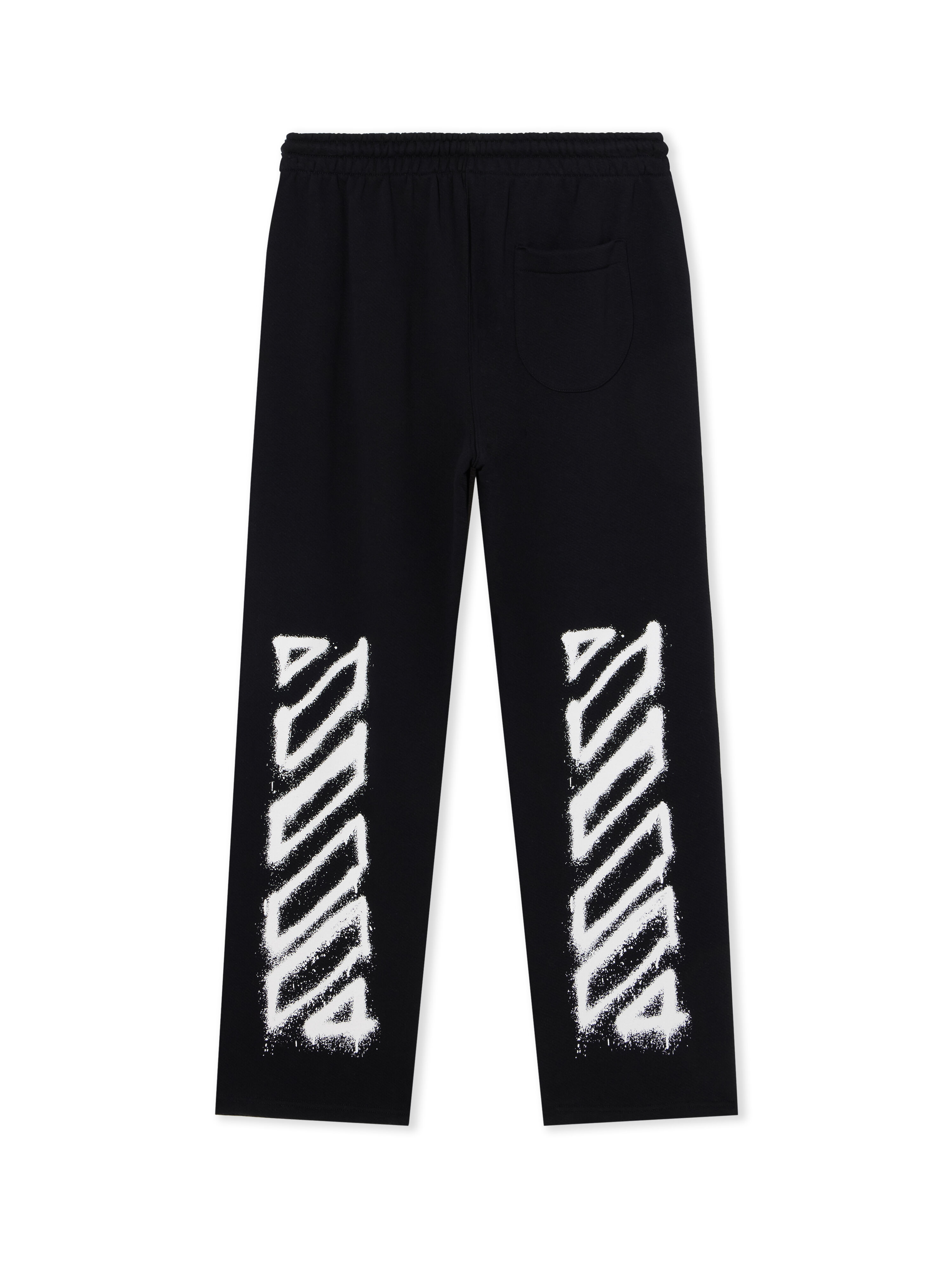 OFF WHITE Spray Can Diagonal Sweatpants BLACK 44MCH054F5001