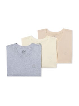 LAB L/AB Off Logo Undershirts - 3 Pack MARSHMALLOW/BIRCH/HEATHER GRAY LAB90461