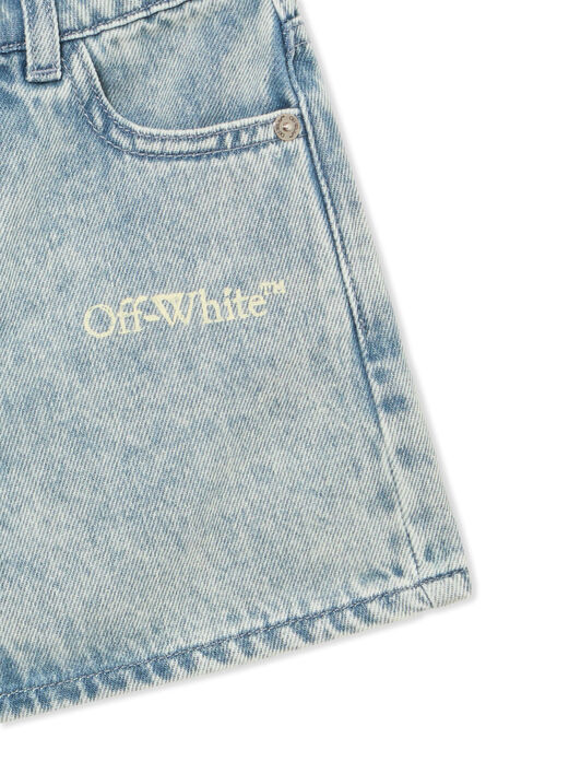 OFF WHITE Bookish Denim Short LIGHT BLUE 44GYC004S26D001