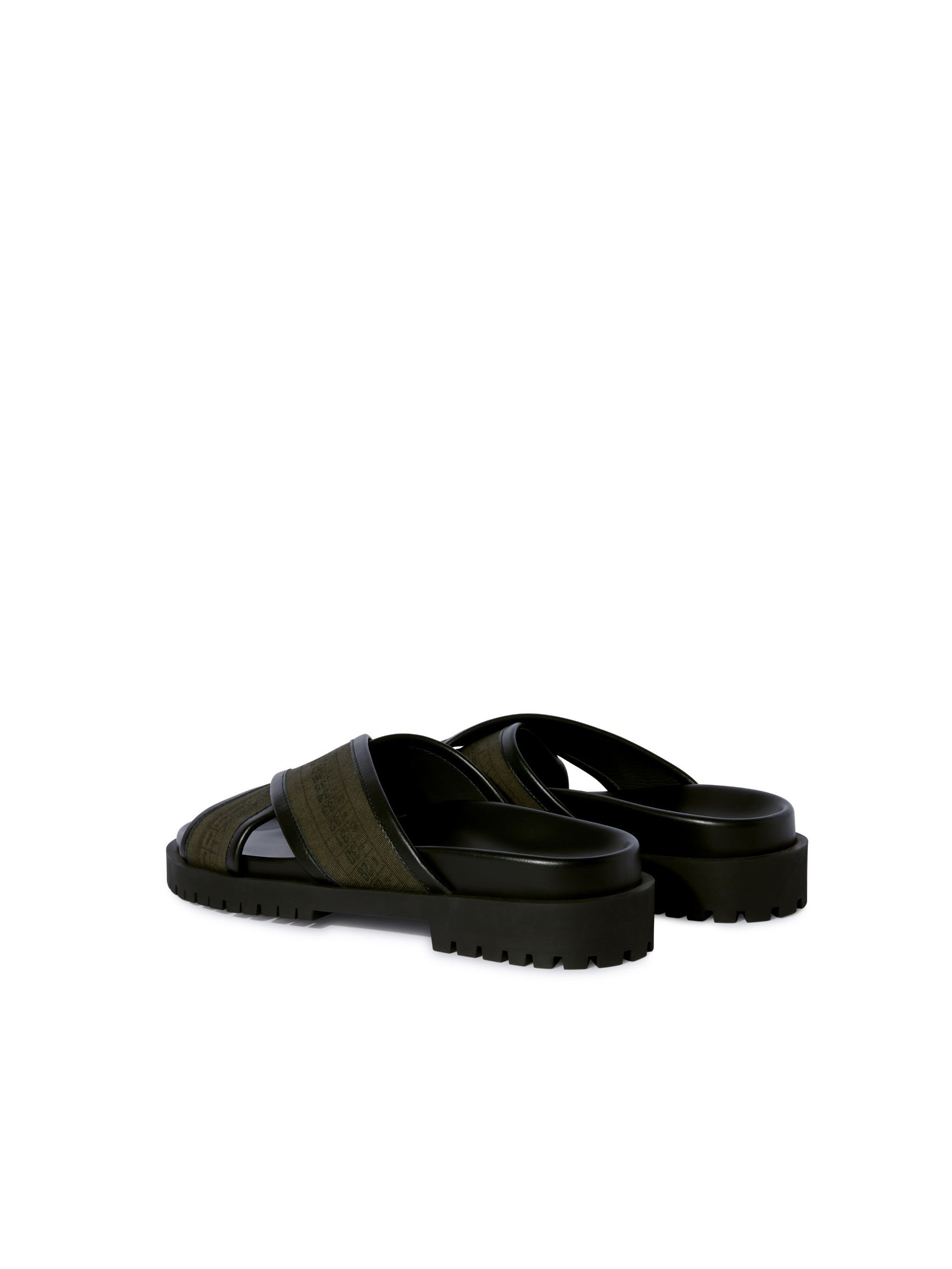 OFF WHITE Grün/Schwarz Chicago Crisscross Sandalen GRÜN OMIH002S25FAB001