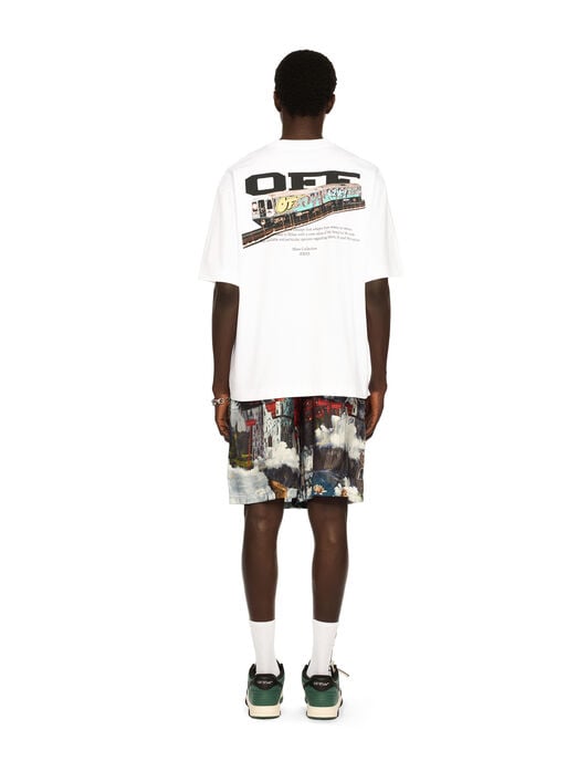 Train Off Skate Logo Tee OFF WHITE Train Off Skate Logo Tee WHITE - BLACK OMAA120F25JER004