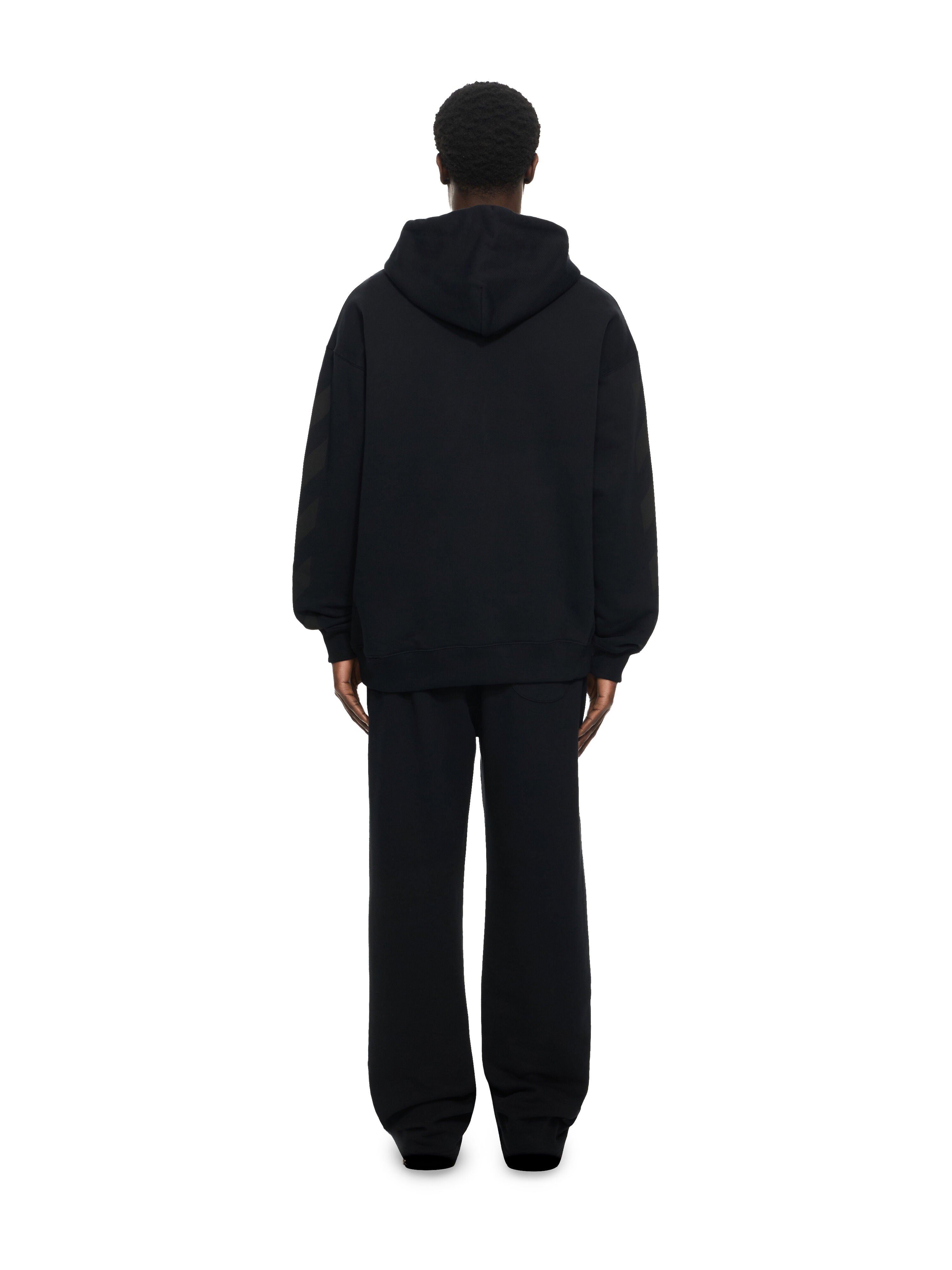 パーカー off-white for all 01 diagonal foodie Diagonal Skate Hoodie in BLACK-BLACK for Men | Off-White™