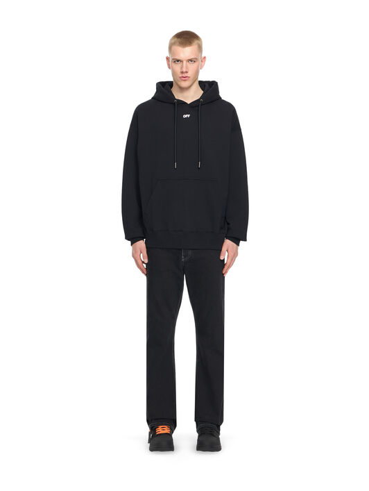 OFF WHITE Paint Arrow Skate Hoodie BLACK 44MBB085S26F00K