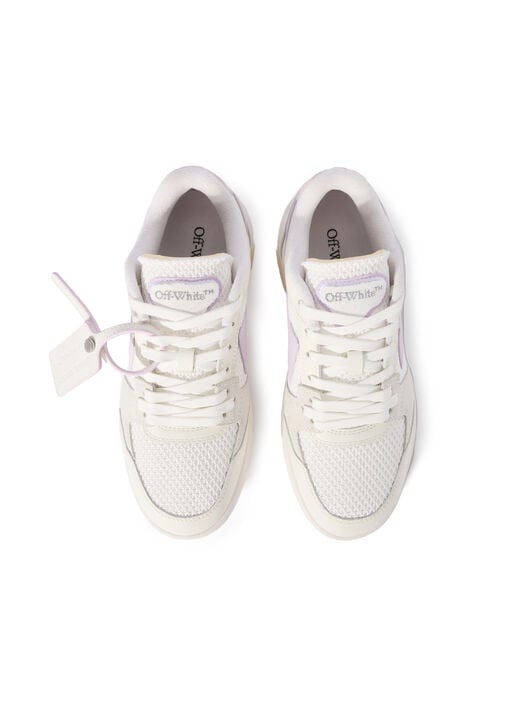 OFF WHITE Out Of Office Slim Sneakers WHITE - LILAC OWIA276F25LEA001