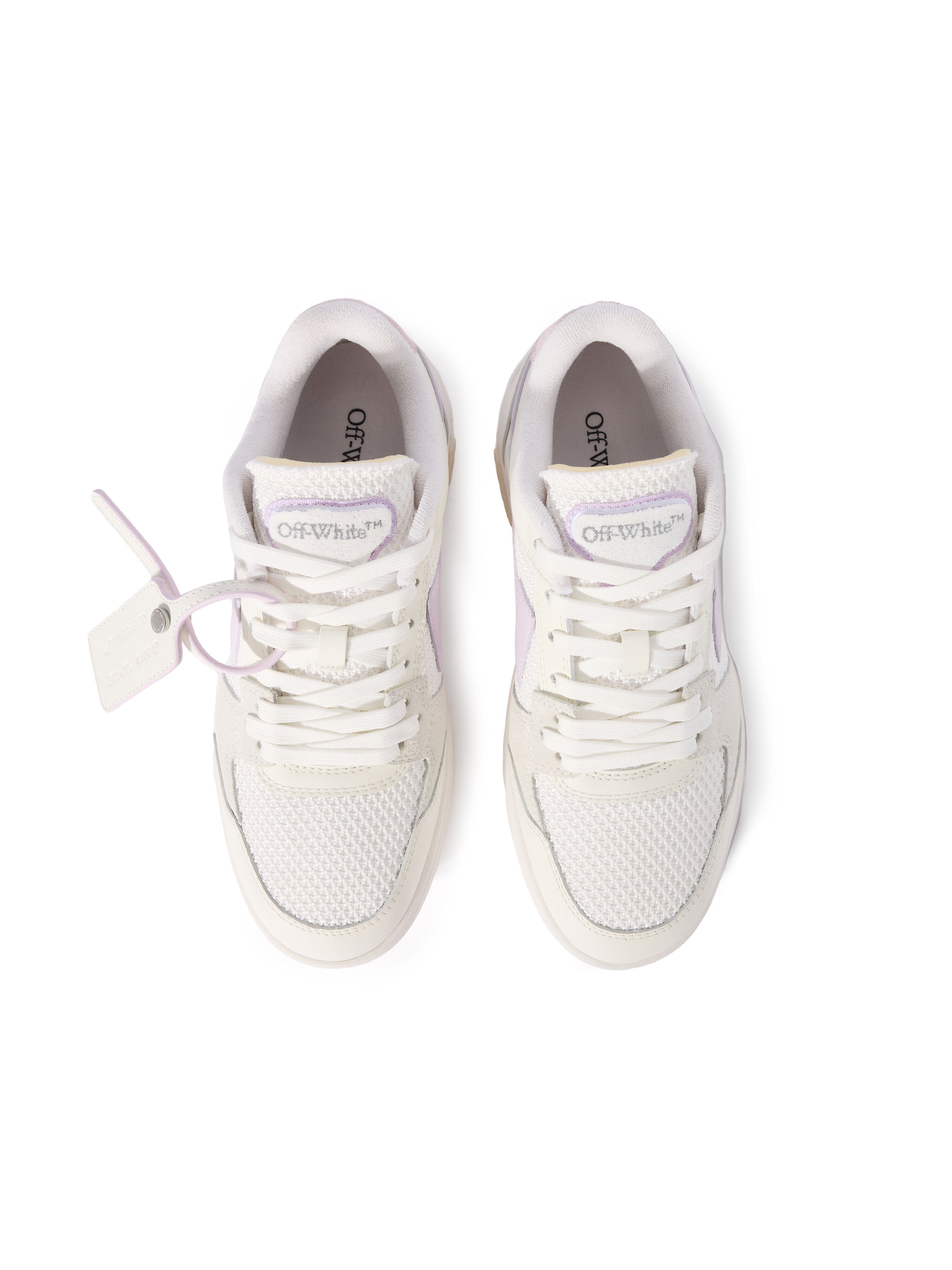 OFF WHITE Out Of Office Slim Sneakers WHITE - LILAC OWIA276F25LEA001