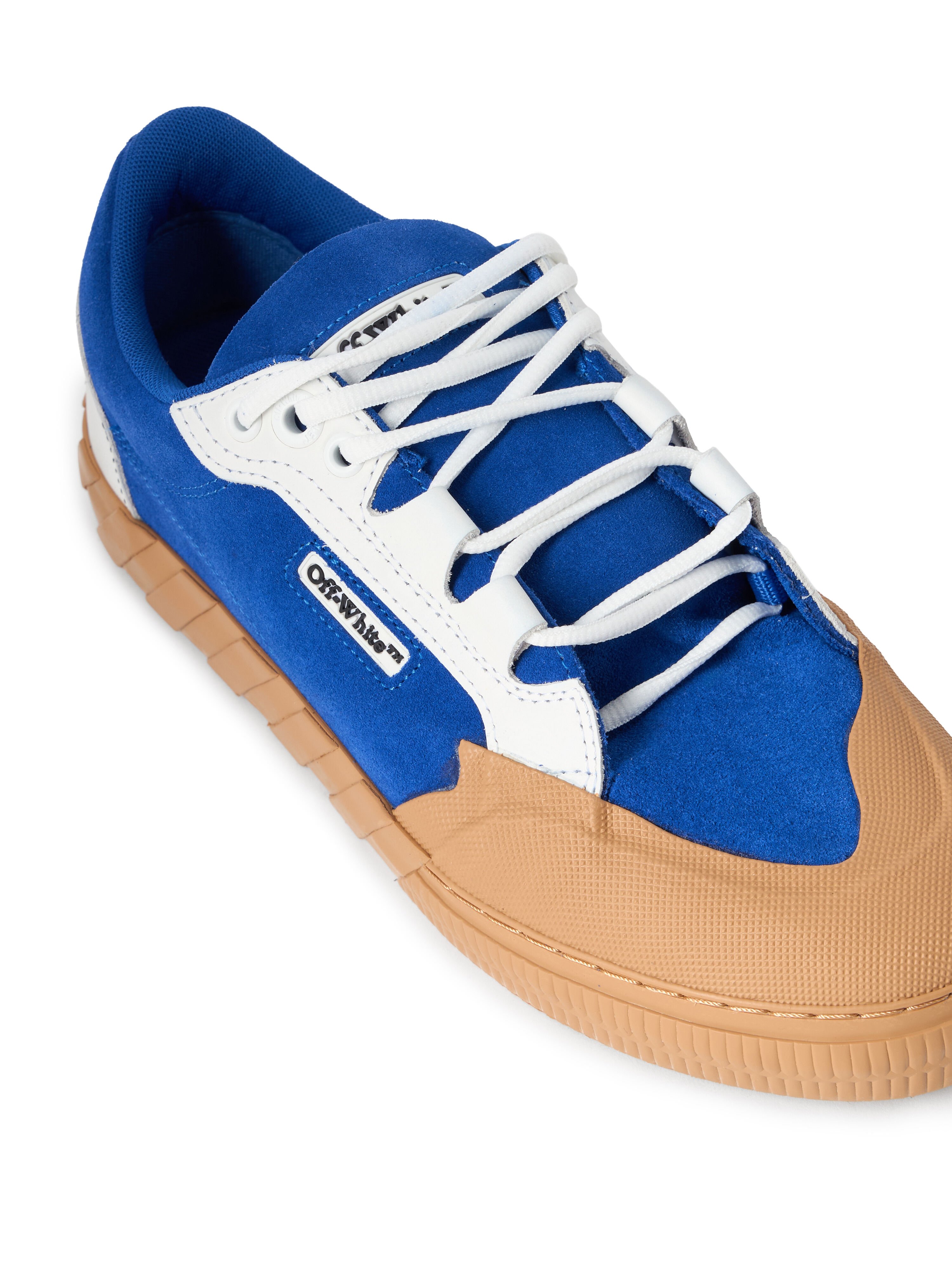 OFF WHITE Vulcanized 779 Suede Sneakers CAMEL - NAVY BLUE OMIA296F25LEA001