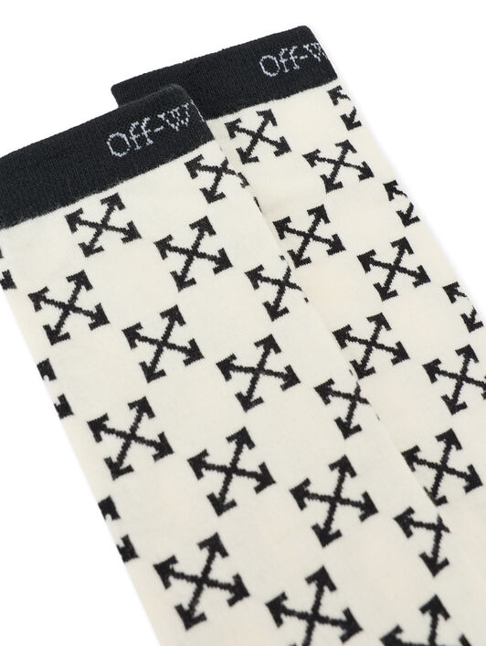All Over Arrow Socks OFF WHITE All Over Arrow Socks WHITE OW7100098