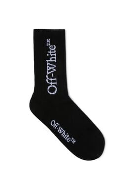 OFF WHITE Calzini Neri Medi Con Logo Bookish NERO OWRA035C99KNI001