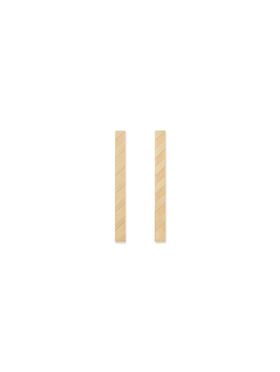 OFF WHITE Diag Earrings GOLD OWOD29ZC99MET001