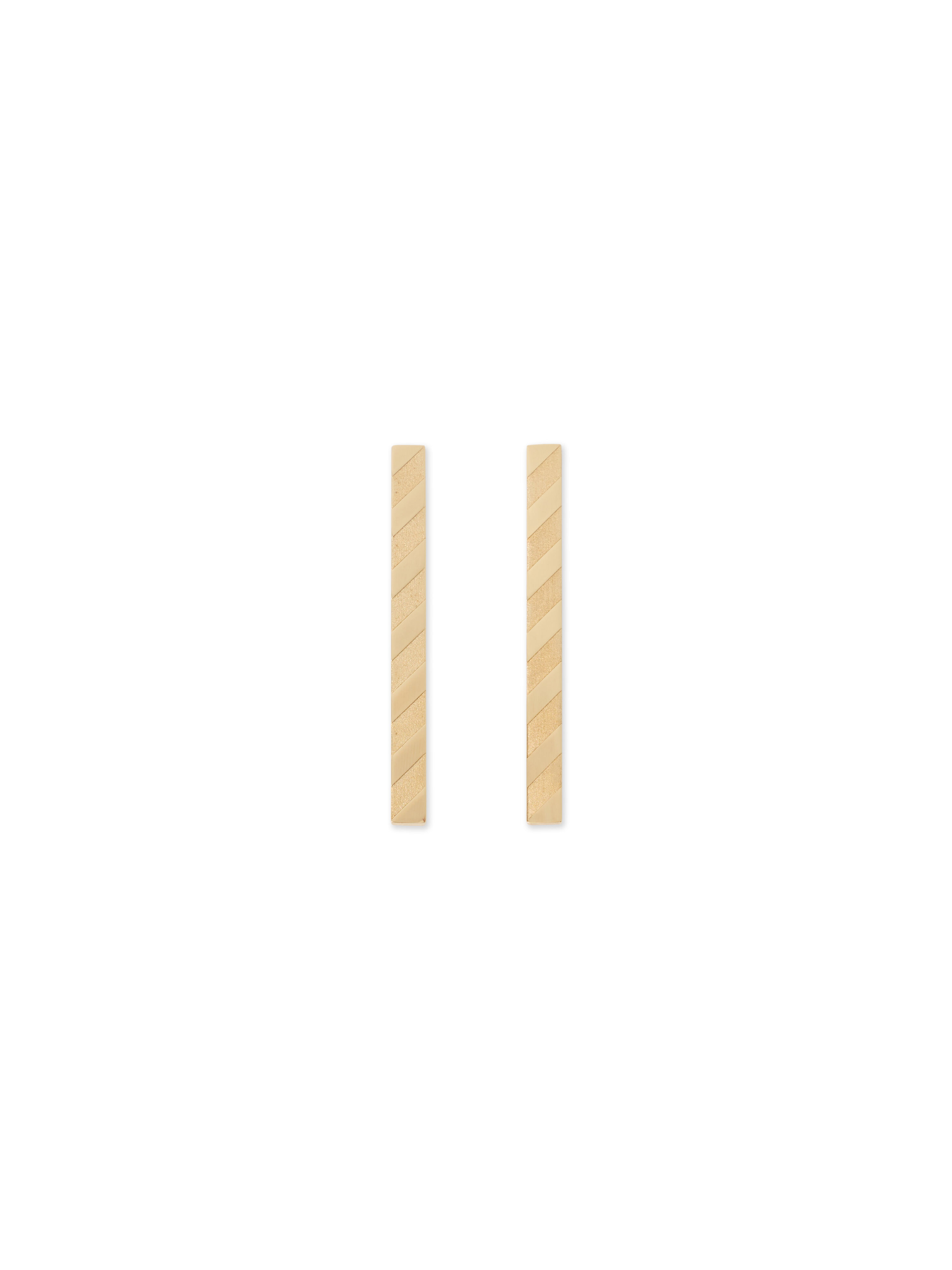 OFF WHITE Diag Earrings GOLD OWOD29ZC99MET001