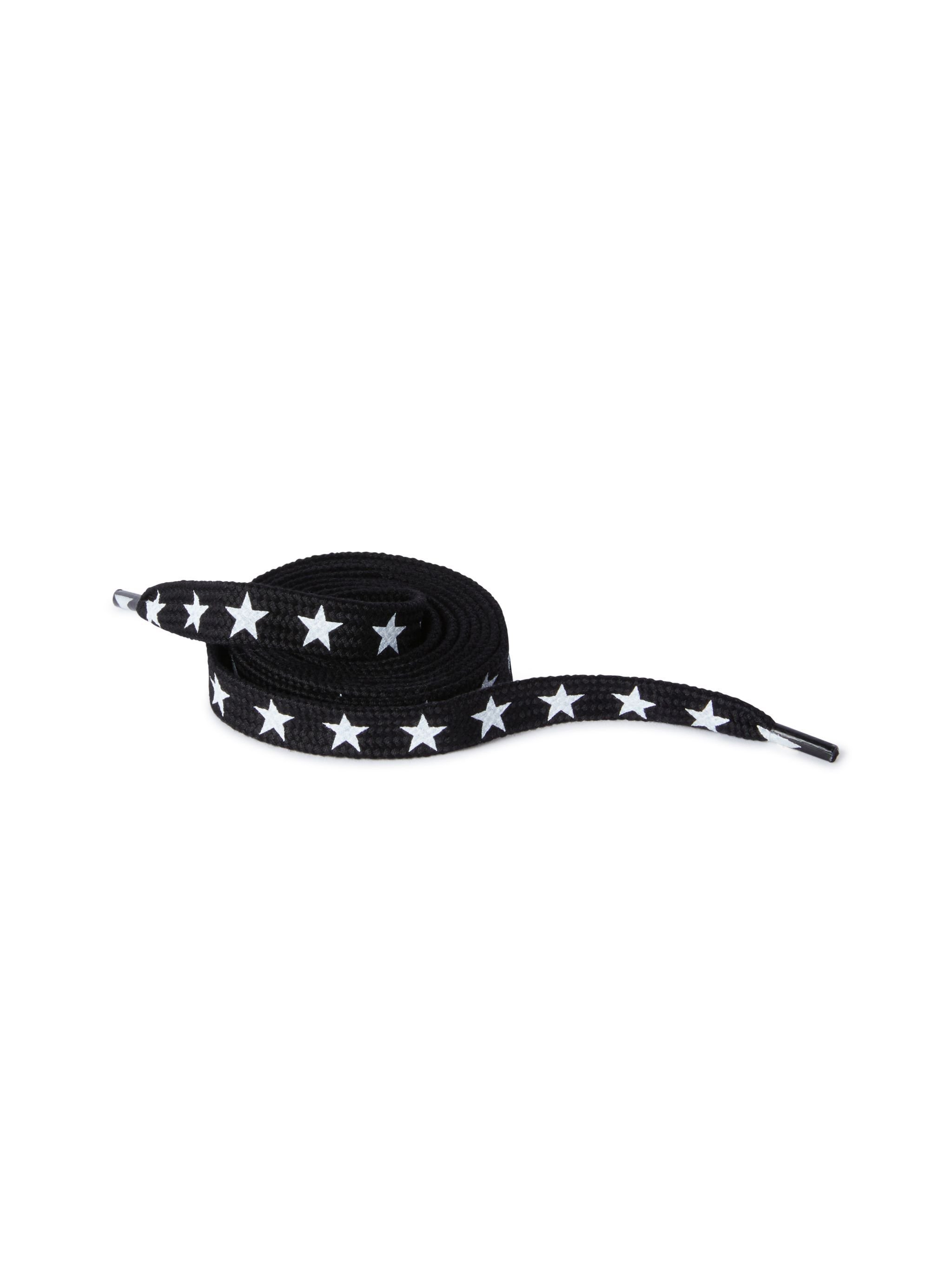OFF WHITE Black/White Star Laces BLACK OMZJ001T25MAT002