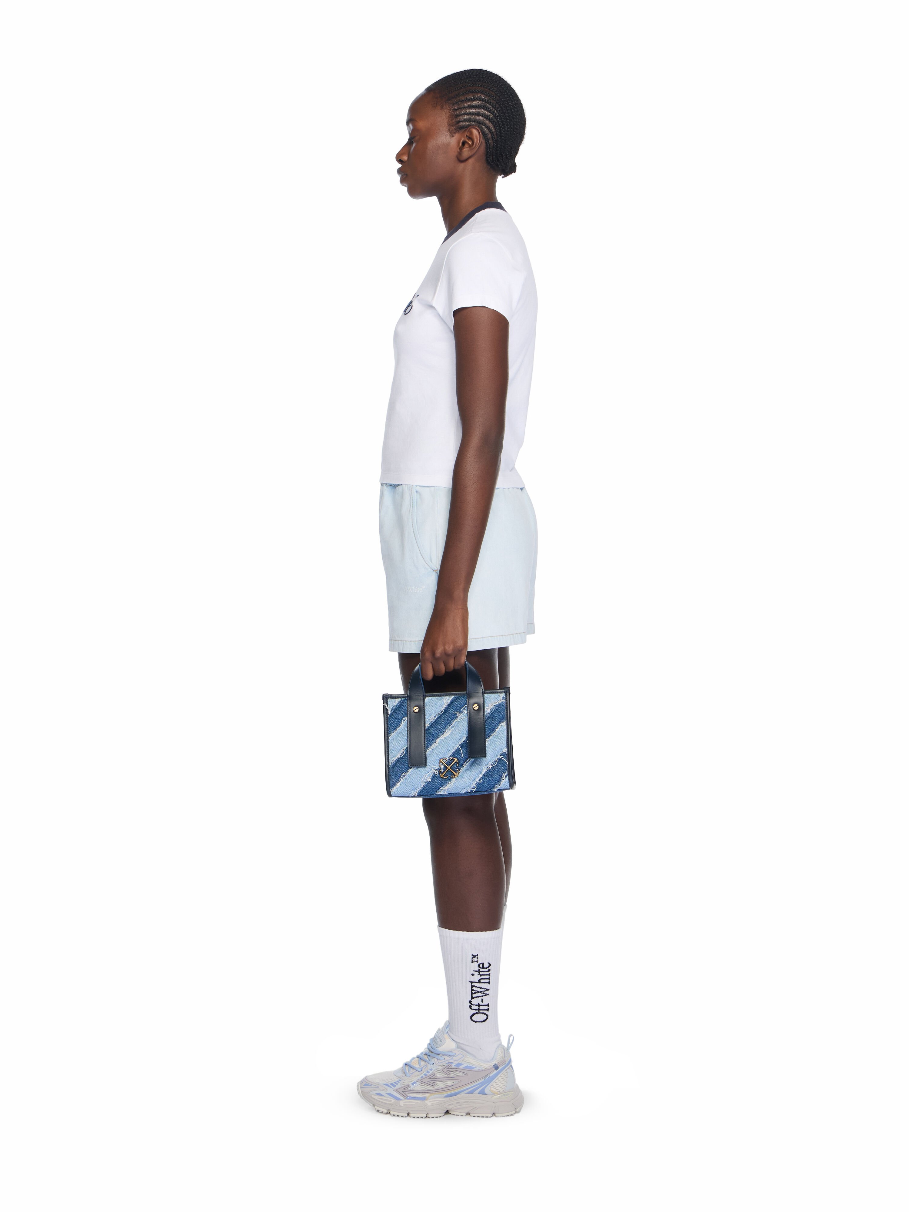 OFF WHITE Quilting Raw Denim Tote Bag BLUE - NO COLOR OWNA239F25DEN001
