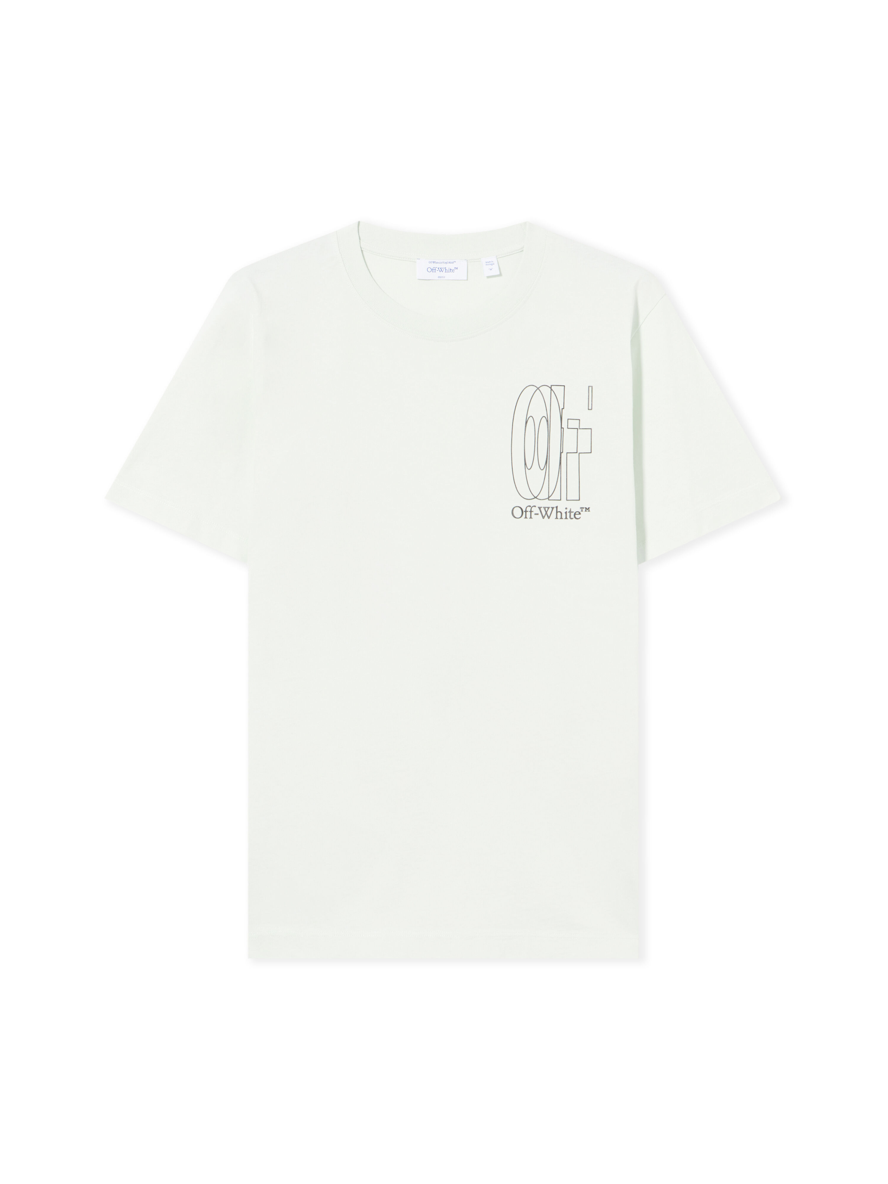 OFF WHITE Outl Dbl Arr S/S Slim Tee BLUEWASH 44MAA027S26J003