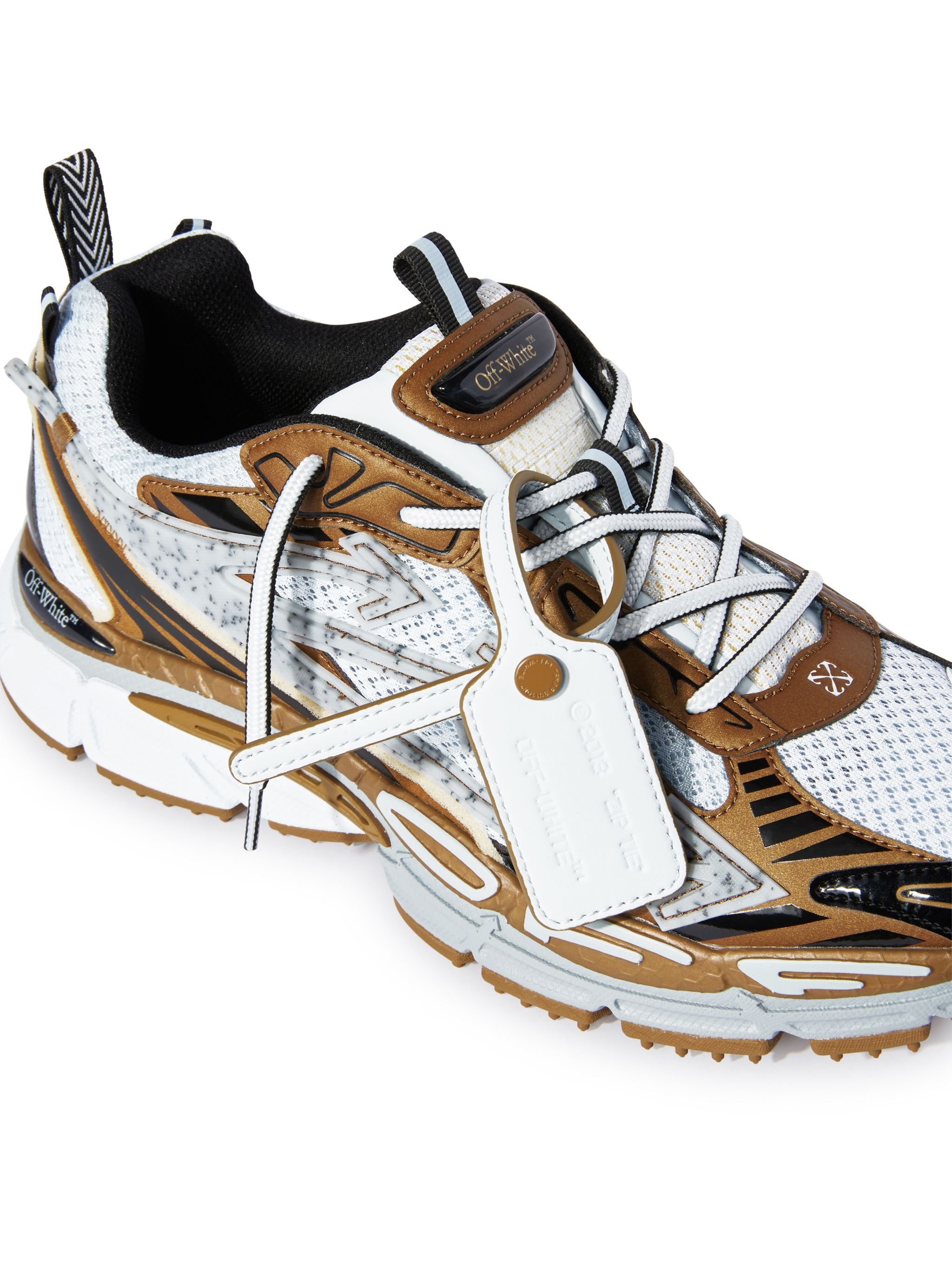 OFF WHITE Sneakers Be Right Back Argento/Bronzo MARRONE OMIA295S25FAB004