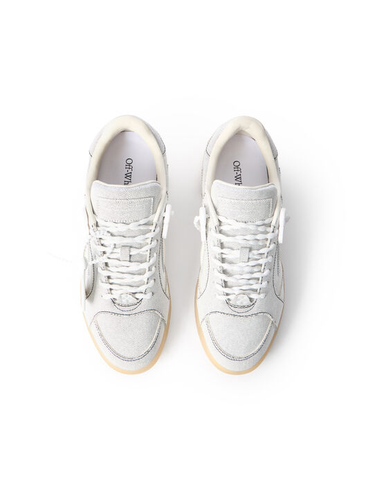 OFF WHITE End Of Play Denim Sneakers WHITE/BLACK OMIA2ALZ26DEN001