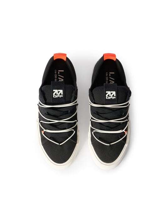 LAB L/AB Tape Vulcanized Sneakers BLACK/WHITE LABF26OF05816