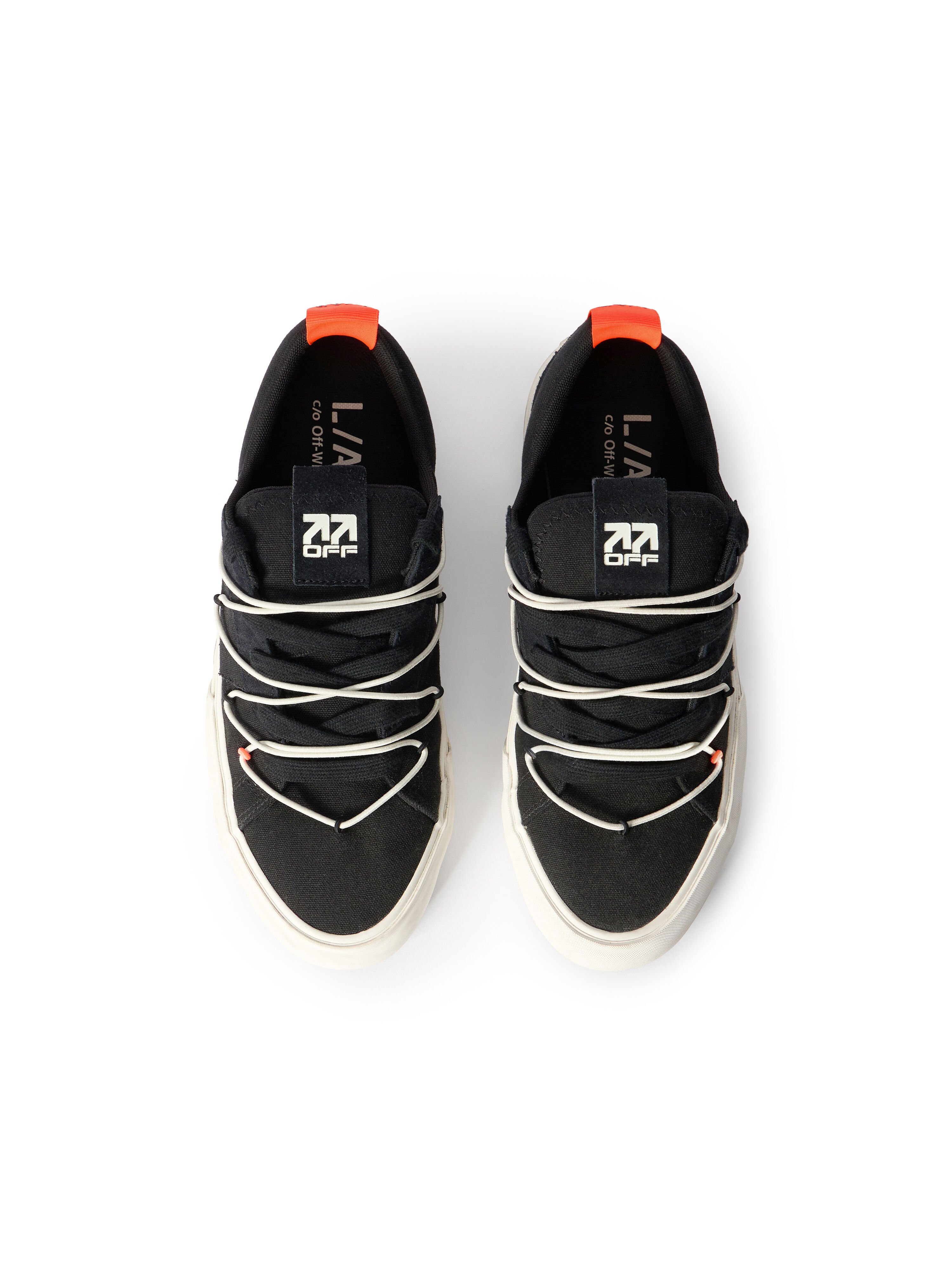 LAB L/AB Tape Vulcanized Sneakers BLACK/WHITE LABF26OF05816