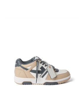 OFF WHITE Out Of Office Sneakers BEIGE - DARK GREY OWIA259S26LEA003