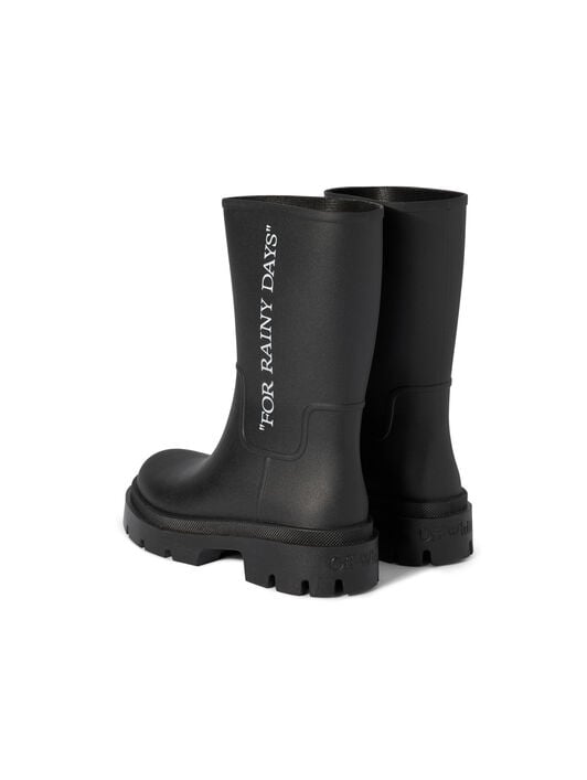 OFF WHITE Reboot Rainy Days Boots BLACK - WHITE OMIE00BC99MAT001