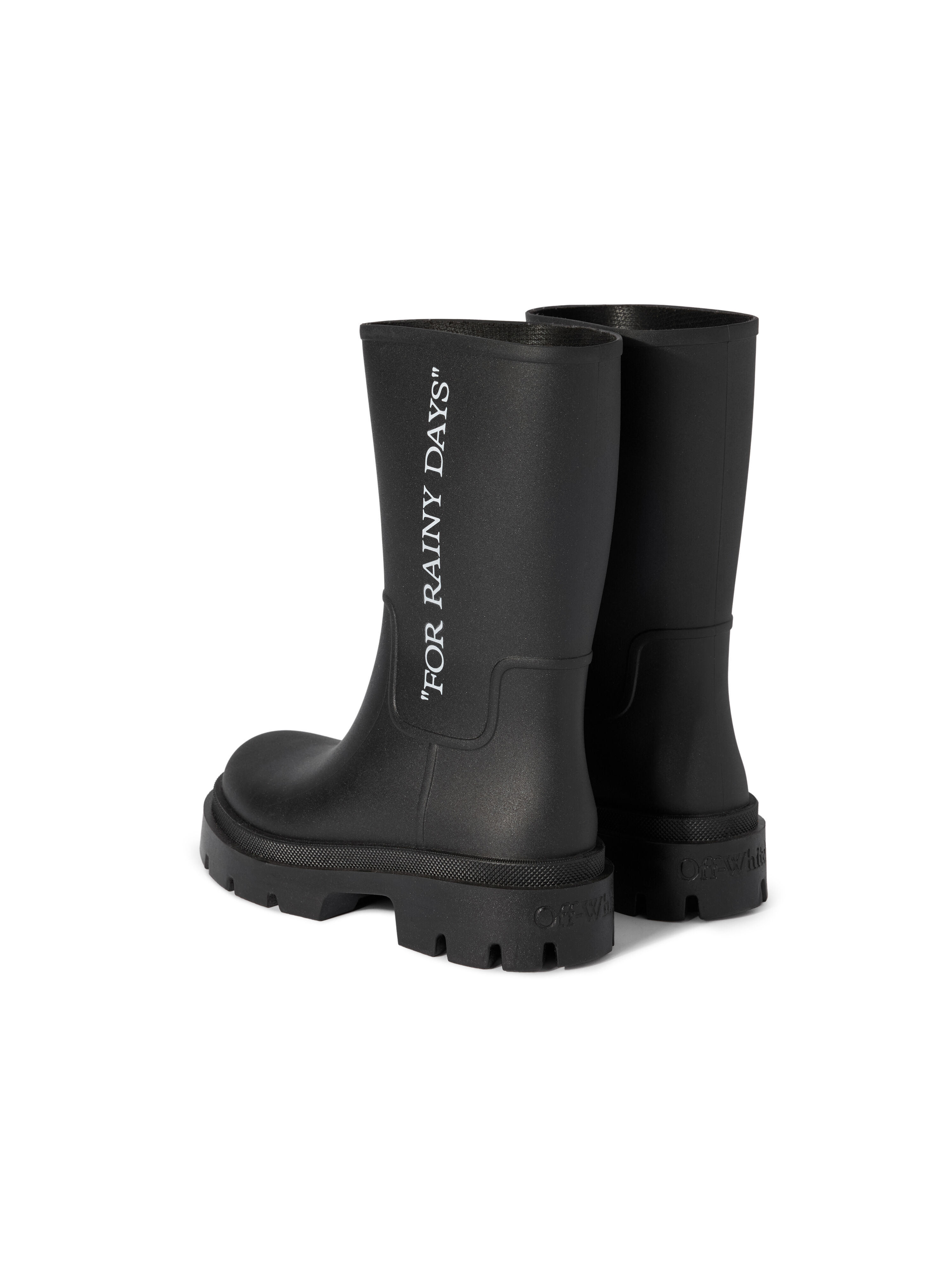 OFF WHITE Reboot Rainy Days Boots BLACK - WHITE OMIE00BC99MAT001