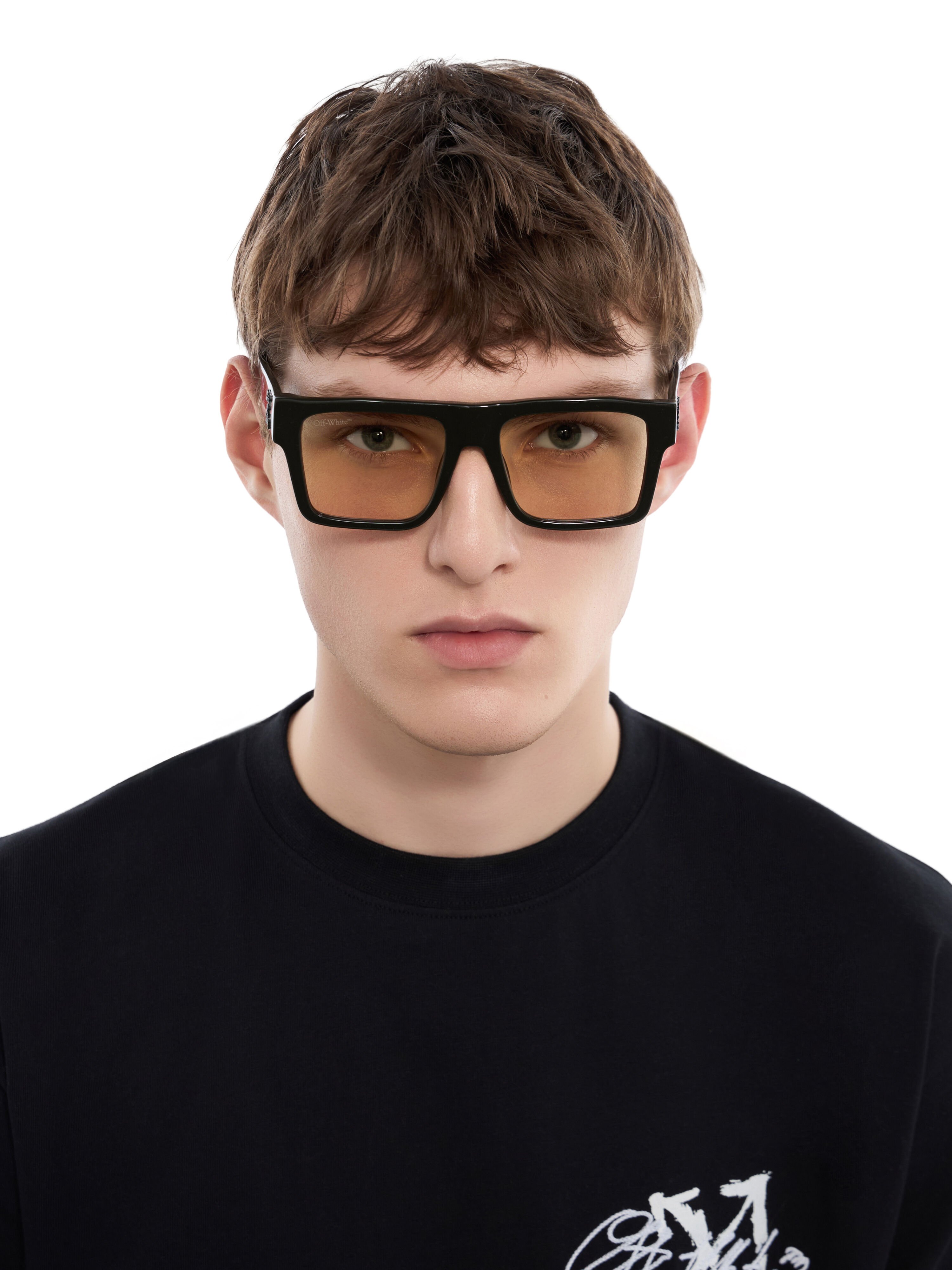 Lawton Yellow Lens Sunglasses OFF WHITE Lawton Yellow Lens Sunglasses Khaki Green OW107050654