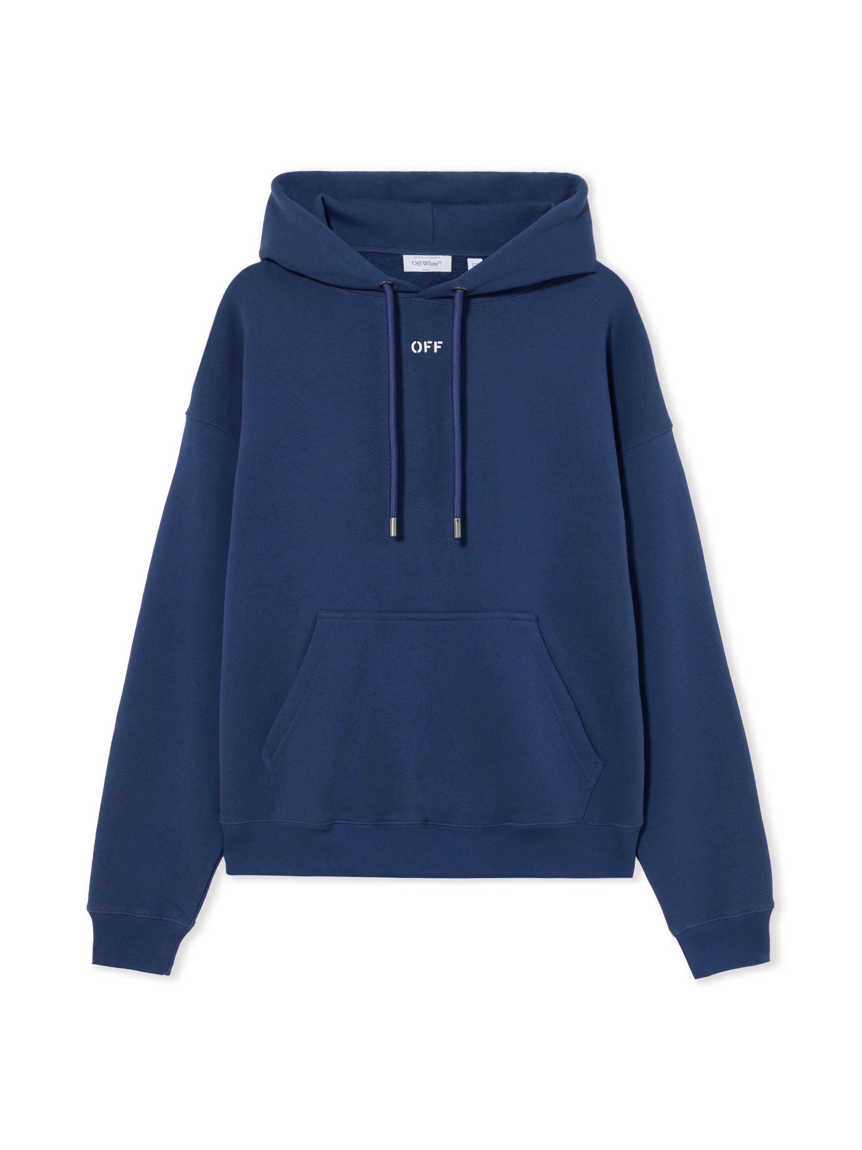 Off Stamp Hoodie OFF WHITE Off Stamp Hoodie DARK BLUE 44MBB085G5F00G