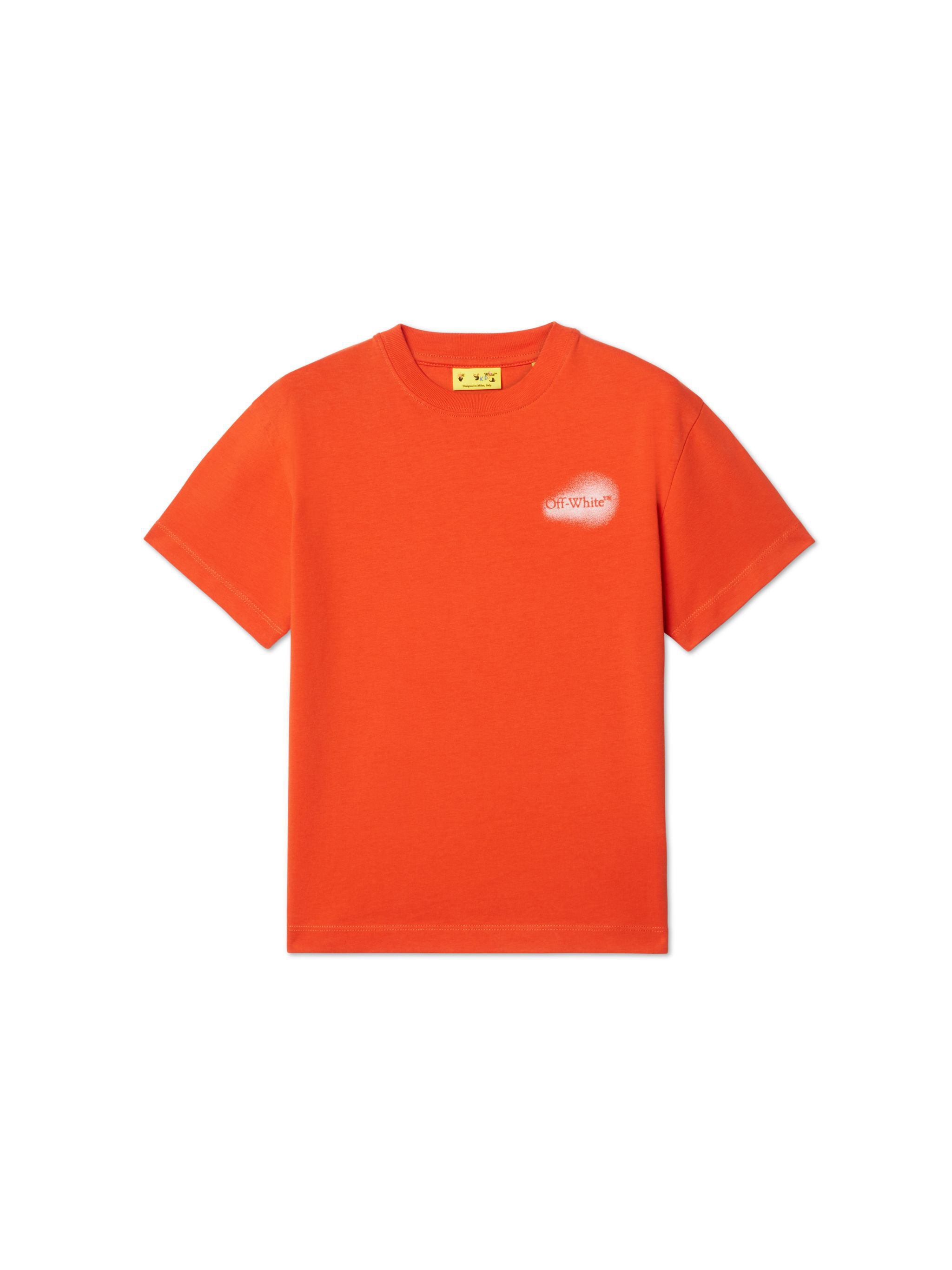 OFF WHITE T-Shirt Mit Sprüh-Pfeil ORANGE OBAA002S25JER009