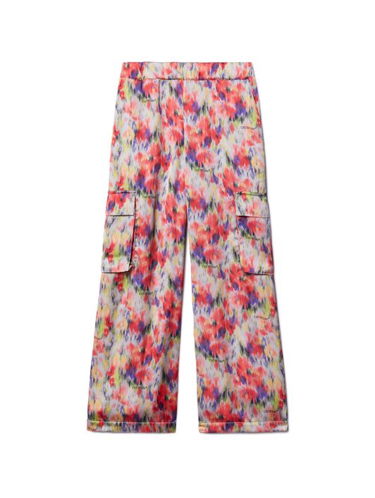 OFF WHITE Wasserfarben Cargo-Hose ROSA OGCF007S25FAB001