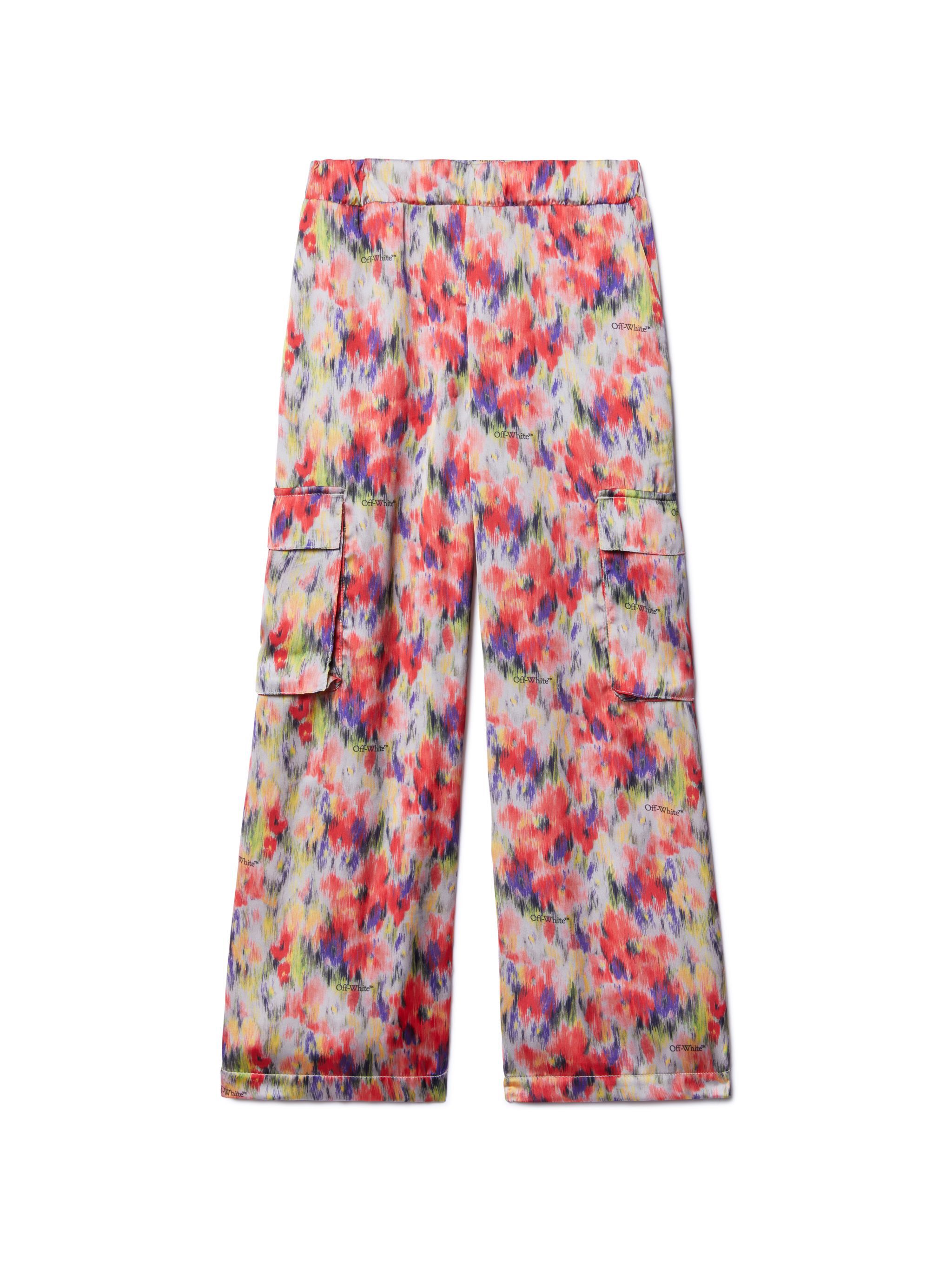 OFF WHITE Wasserfarben Cargo-Hose ROSA OGCF007S25FAB001