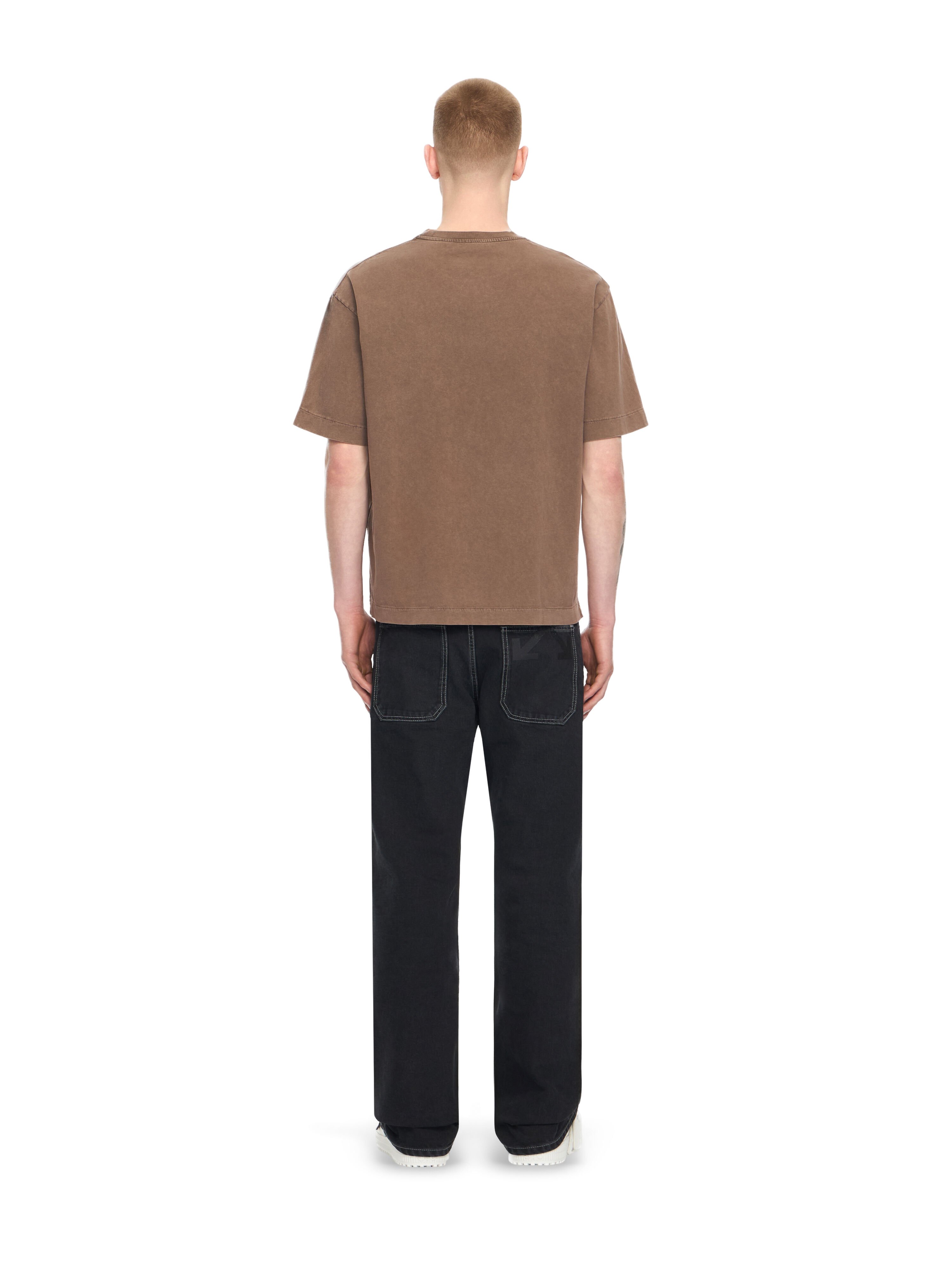 OFF WHITE Owr Skate S/S Tee FADE OUT SLATE BLA 44MAA120S26J00Z