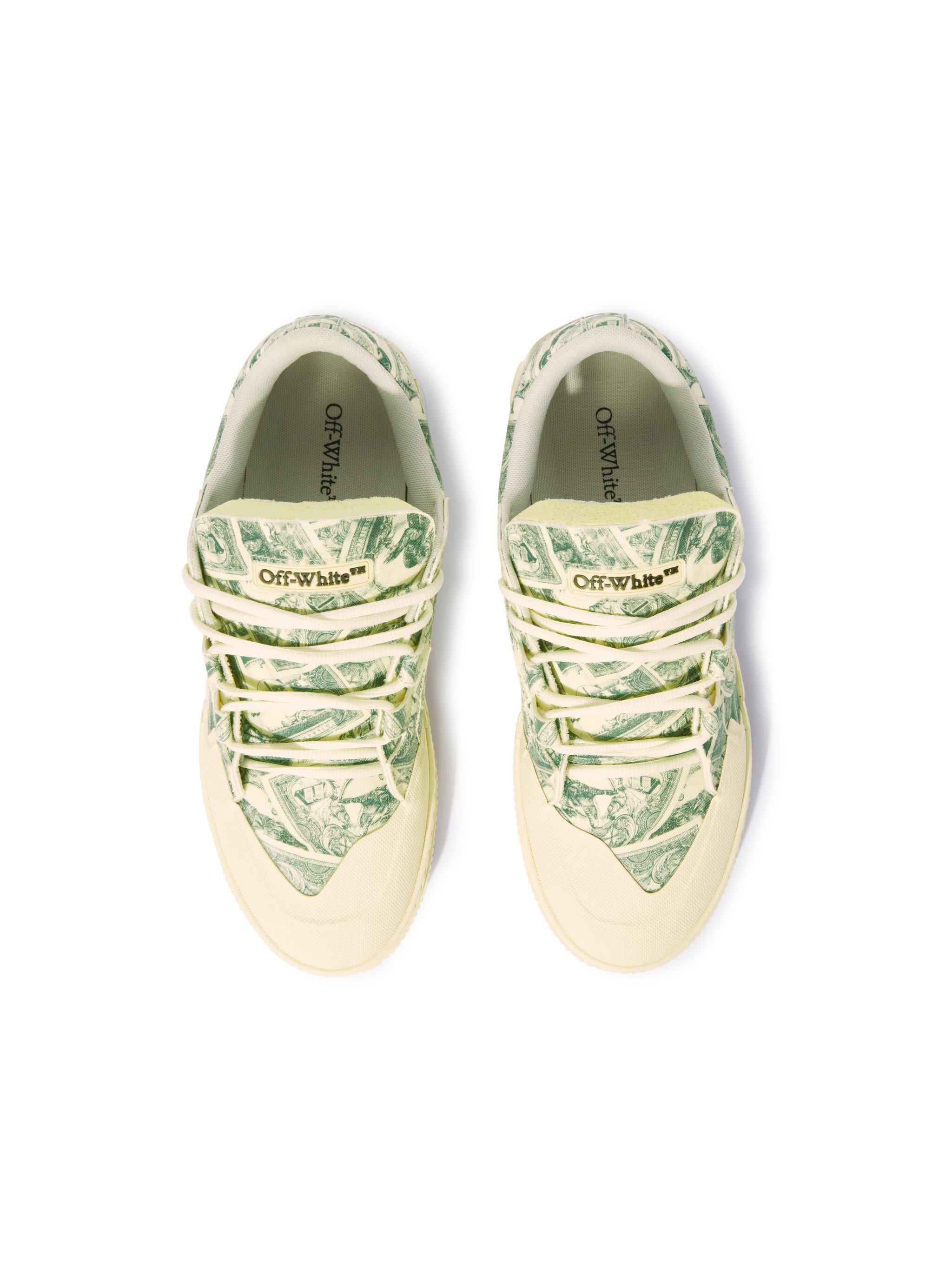 OFF WHITE Vulcanized 779 Animation Dollar Bianche GREEN OMIA296S25FAB001