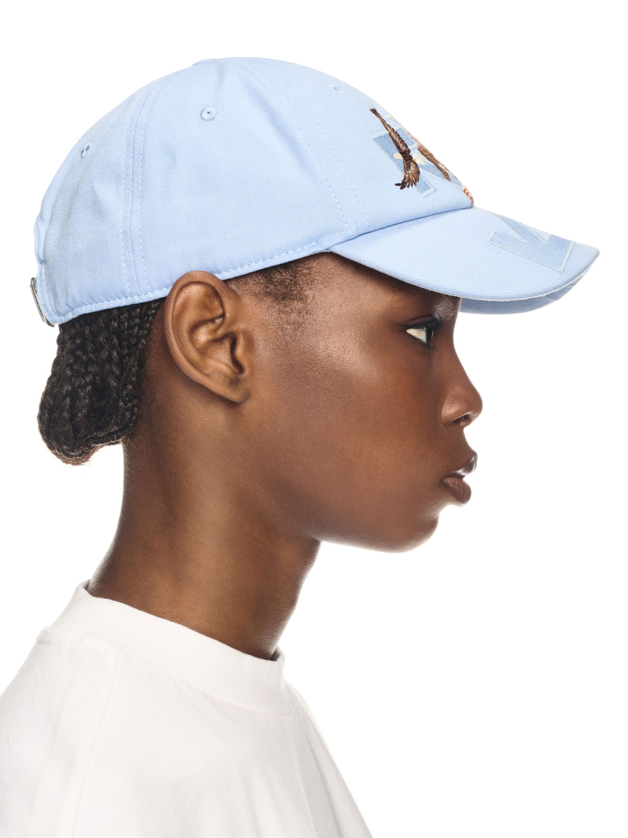 OFF WHITE Blue Fresco Arrow Baseball Cap BLUE OWLA017S25FAB005
