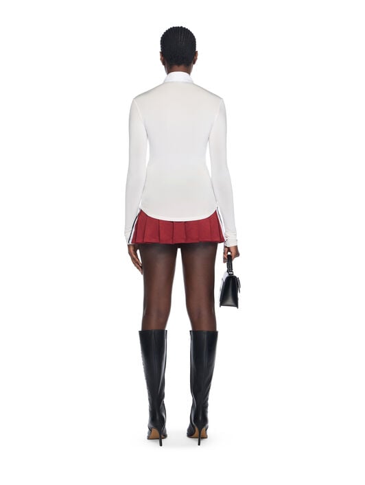 Second Skin Long Sleeve Shirt OFF WHITE Second Skin Long Sleeve Shirt WHITE - WHITE OWGE02MF25JER001