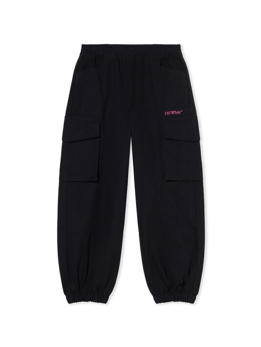 Diagonal Cango Cargo Logo Pants OFF WHITE Diagonal Cango Cargo Logo Pants BLACK - FUCHSIA OGCF005F25FAB001