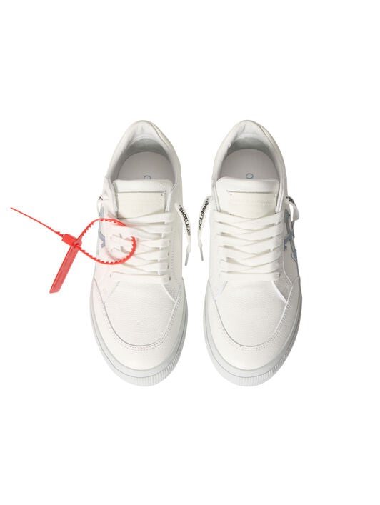 OFF WHITE Vulcanized Low Sneakers WHITE - CYAN CELESTE OWIA288S26LEA001
