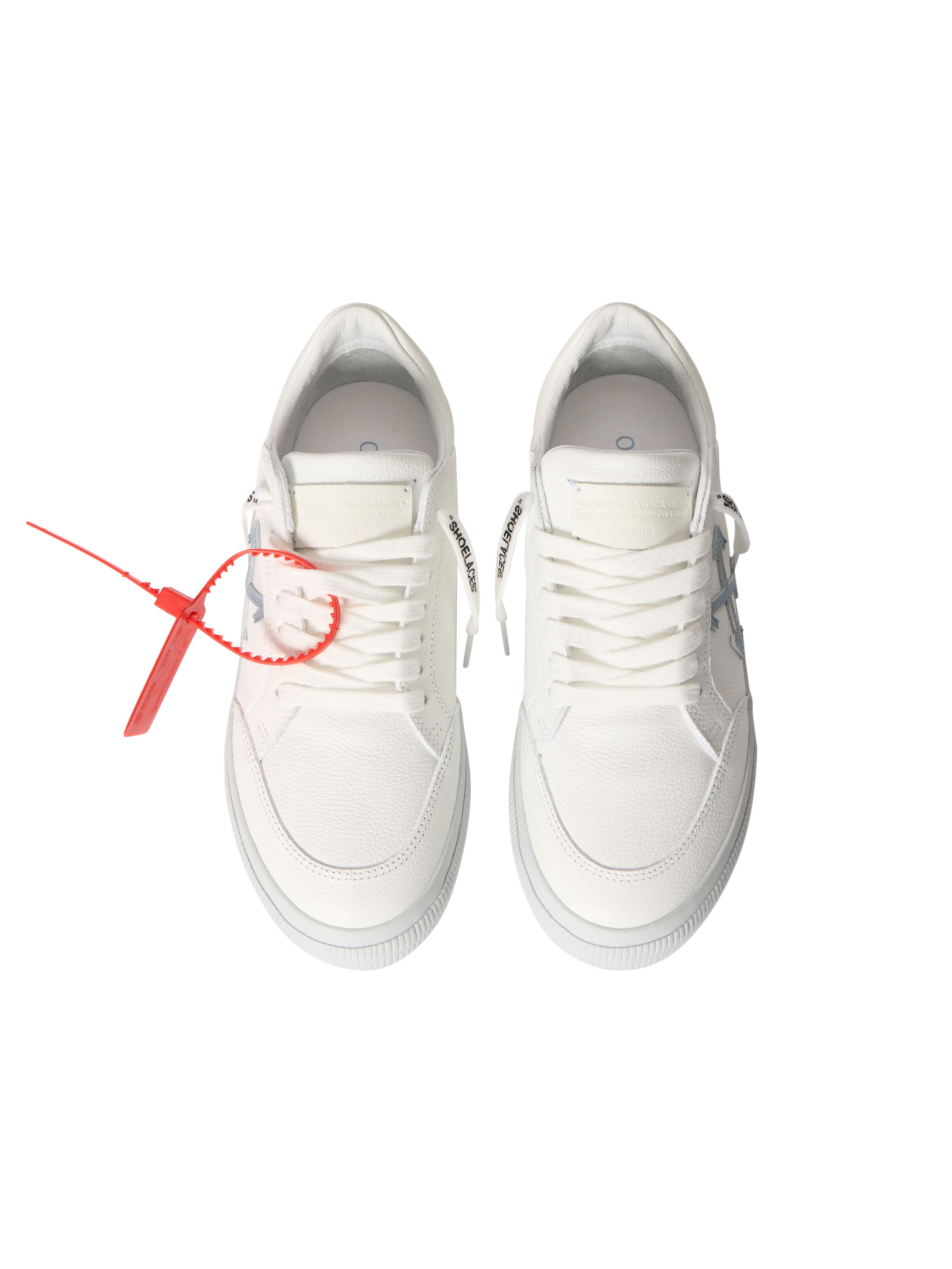 OFF WHITE Vulcanized Low Sneakers WHITE - CYAN CELESTE OWIA288S26LEA001