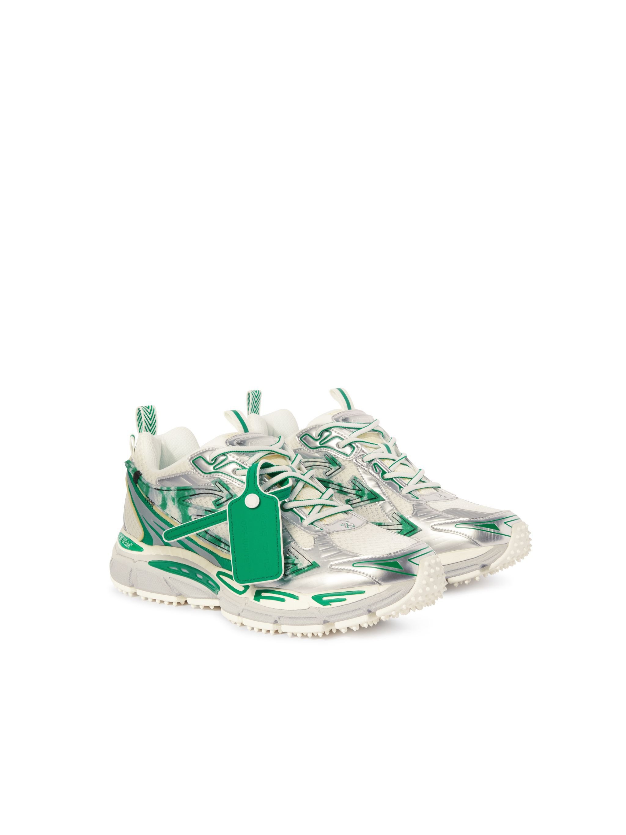 OFF WHITE Silver/Turquoise Be Right Back GREEN OWIA289S25FAB003