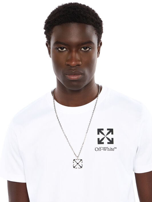 Small Arrow Slim Logo Tee OFF WHITE Small Arrow Slim Logo Tee WHITE - BLACK OMAA027F25JER00F
