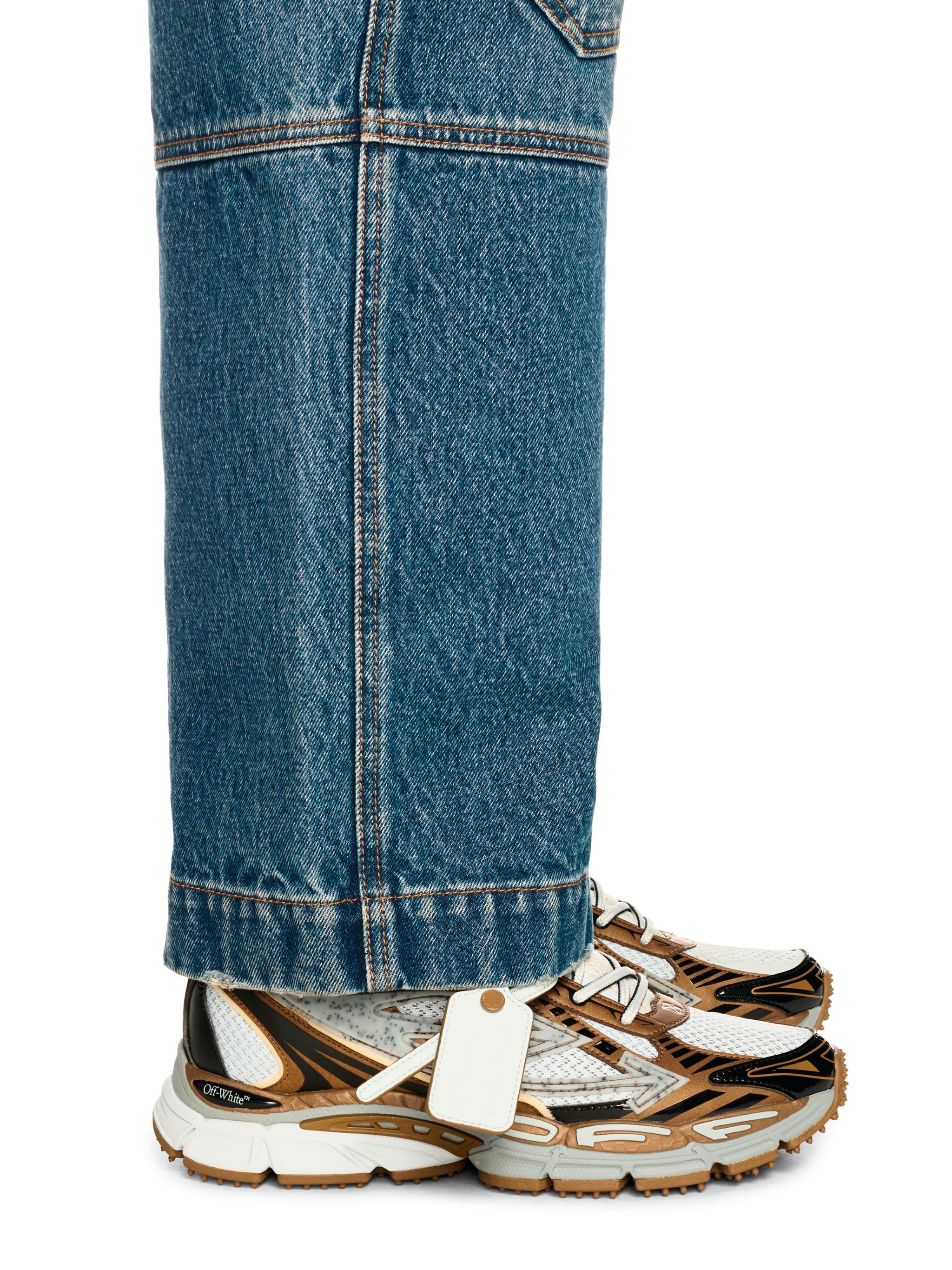 OFF WHITE Silber/Bronze Be Right Back Sneaker BRAUN OWIA289S25FAB003