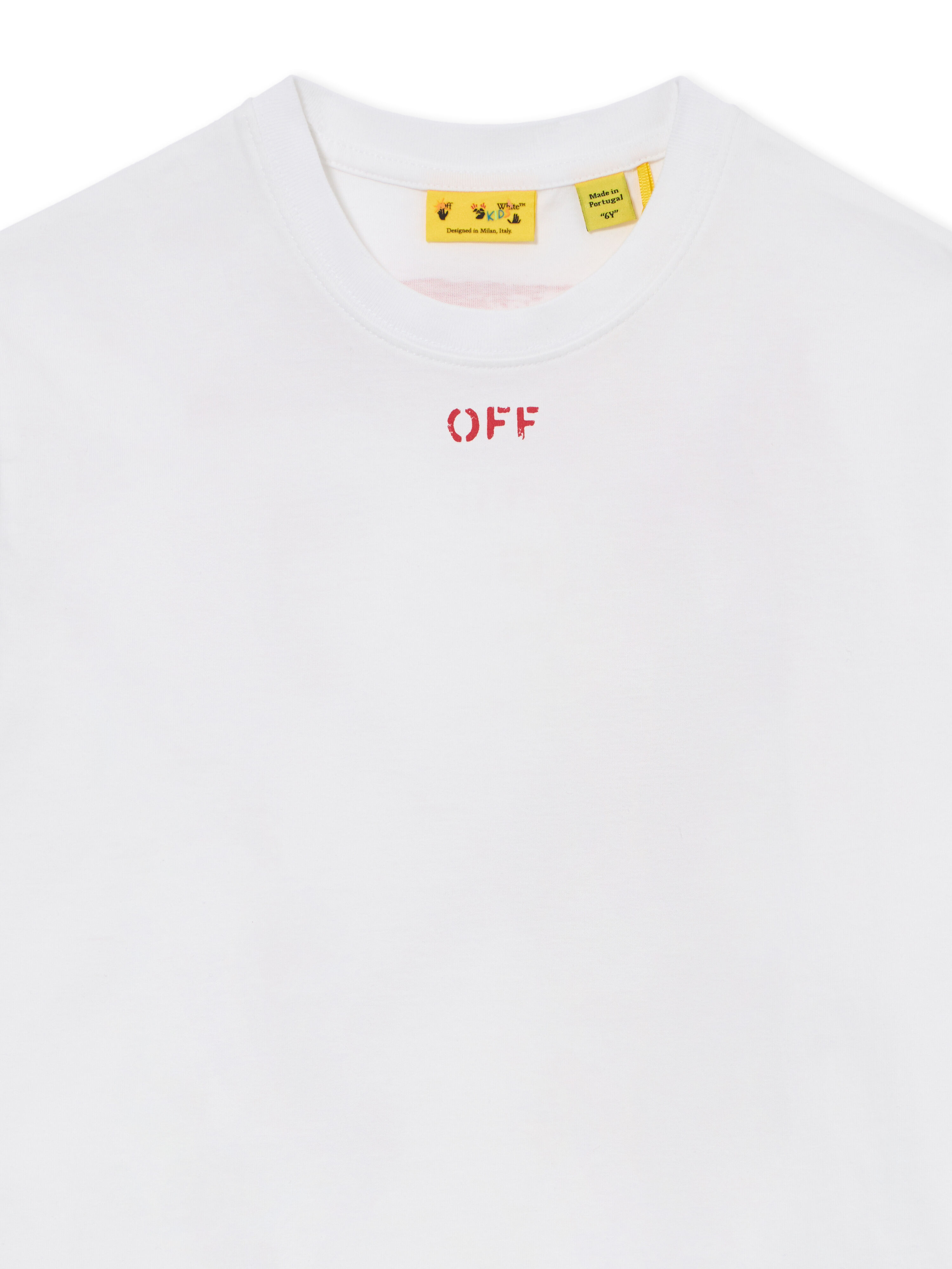 OFF WHITE Arrow Paint Tee S/S WHITE RED 44BAA002S26J006