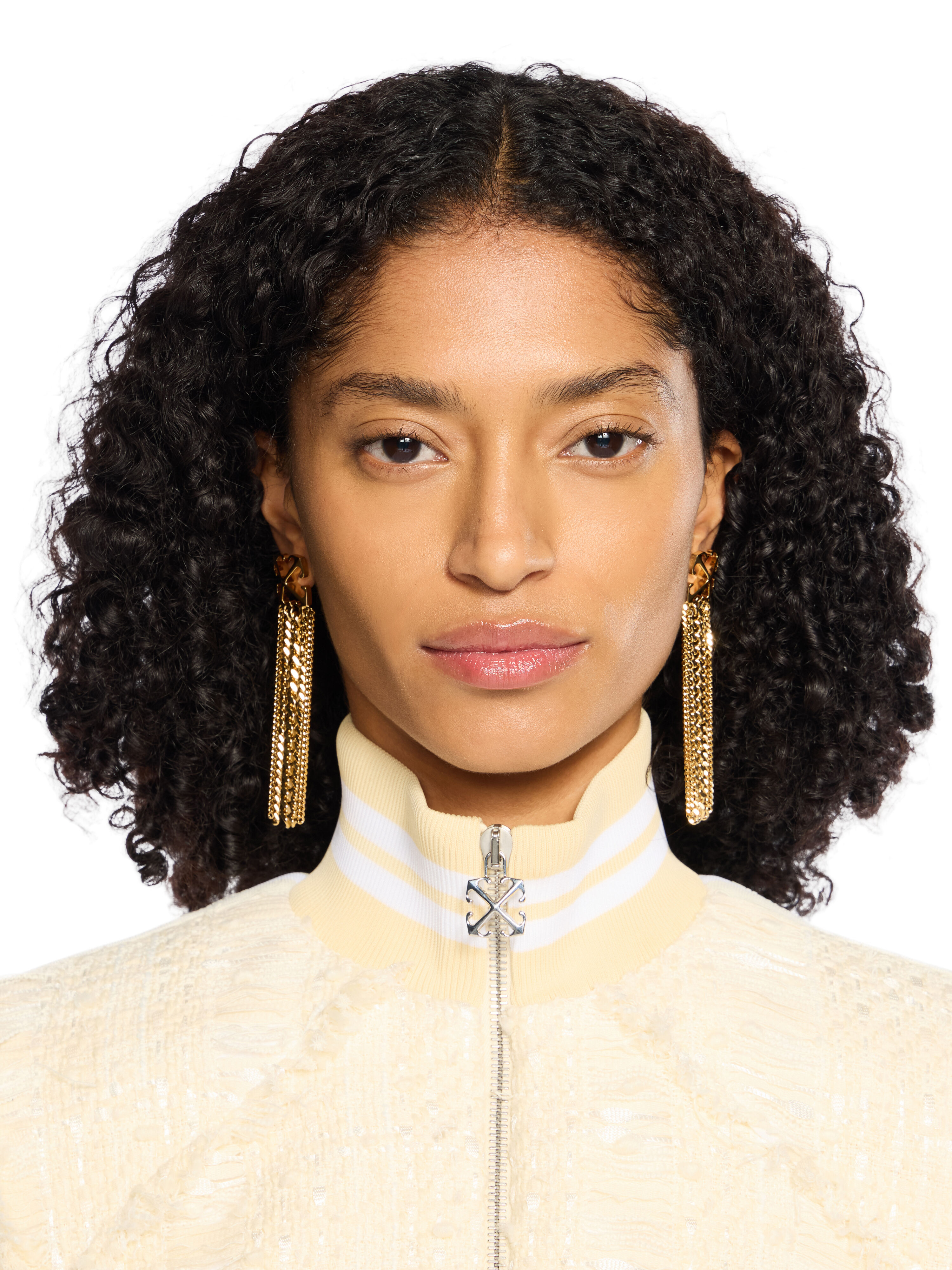 新品 off-white arrow chain ピアス Arrow Chain Pendant Earrings in GOLD - NO COLOR for Women | Off-White™