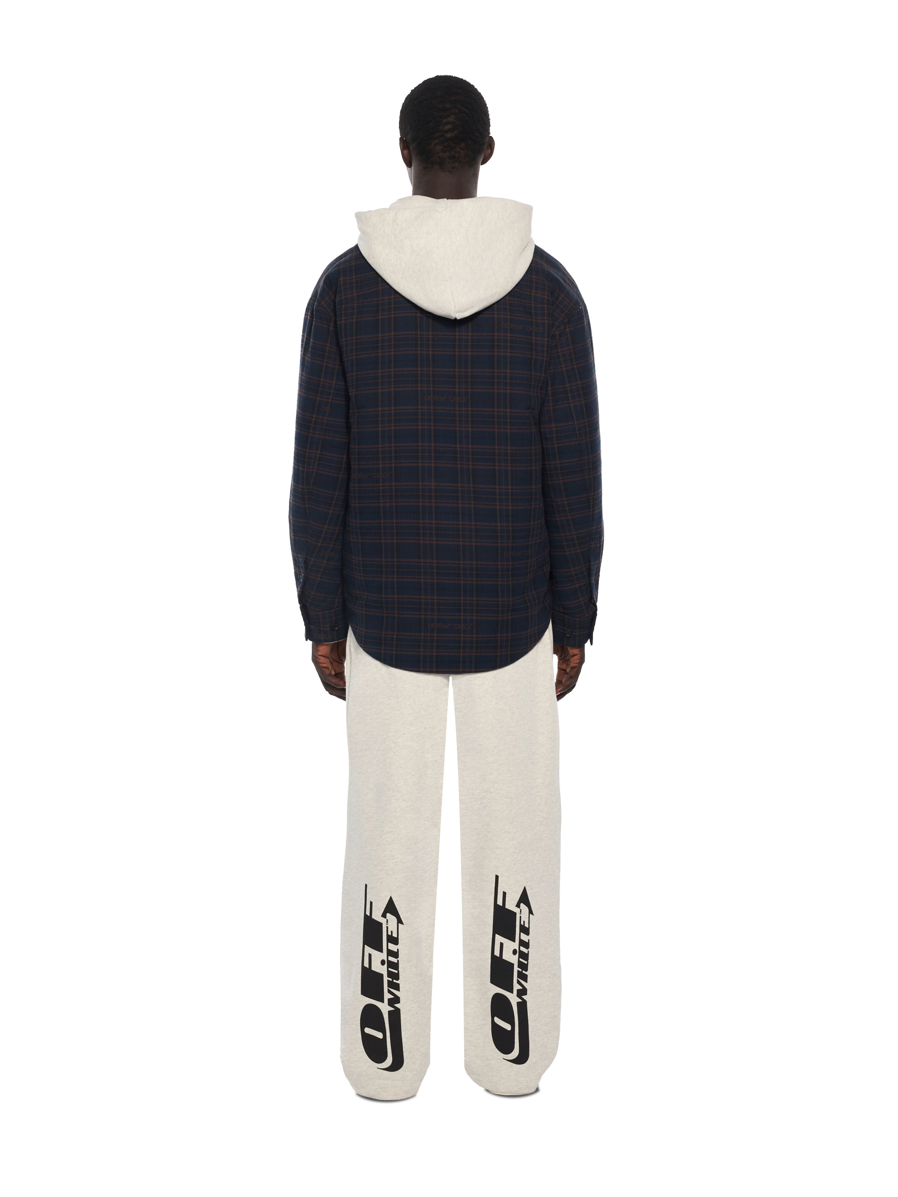 Check Flannel Padded Overshirt OFF WHITE Check Flannel Padded Overshirt BLUE GRAPHITE 44MES01FF26F001