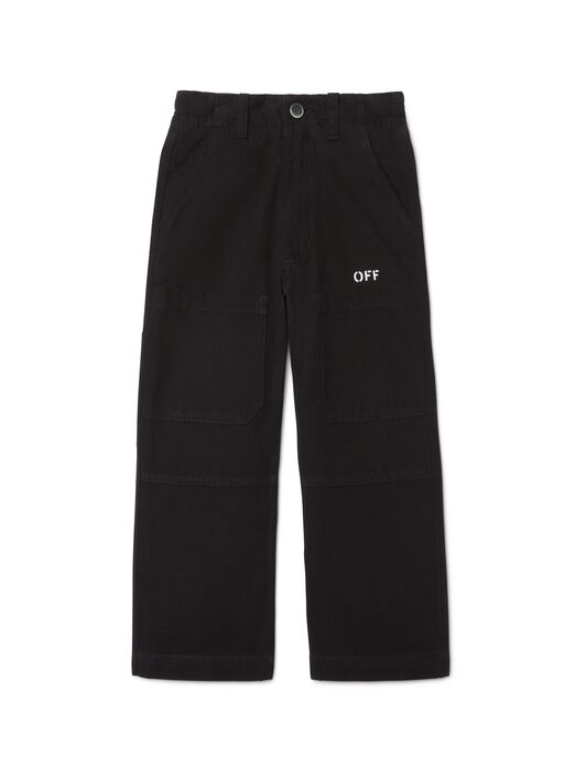 OFF WHITE schwarze hose mit "off" logo SCHWARZ OBCA007F24FAB001