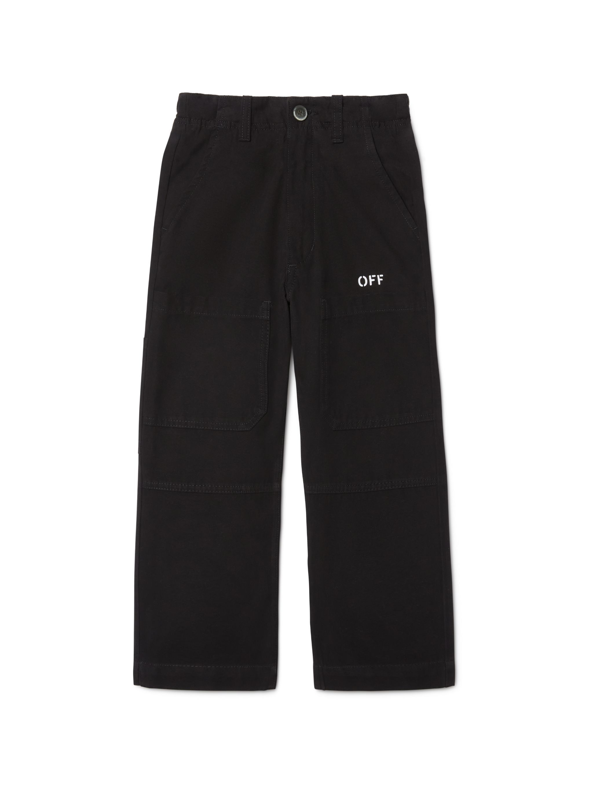 OFF WHITE schwarze hose mit "off" logo SCHWARZ OBCA007F24FAB001