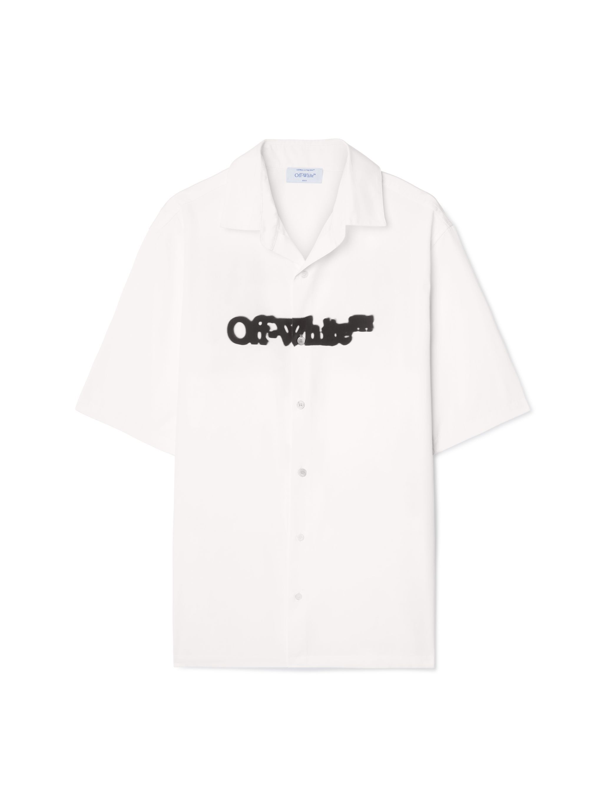 OFF WHITE White Spray Arrow Bowling Shirt WHITE OMGG013S25FAB00A