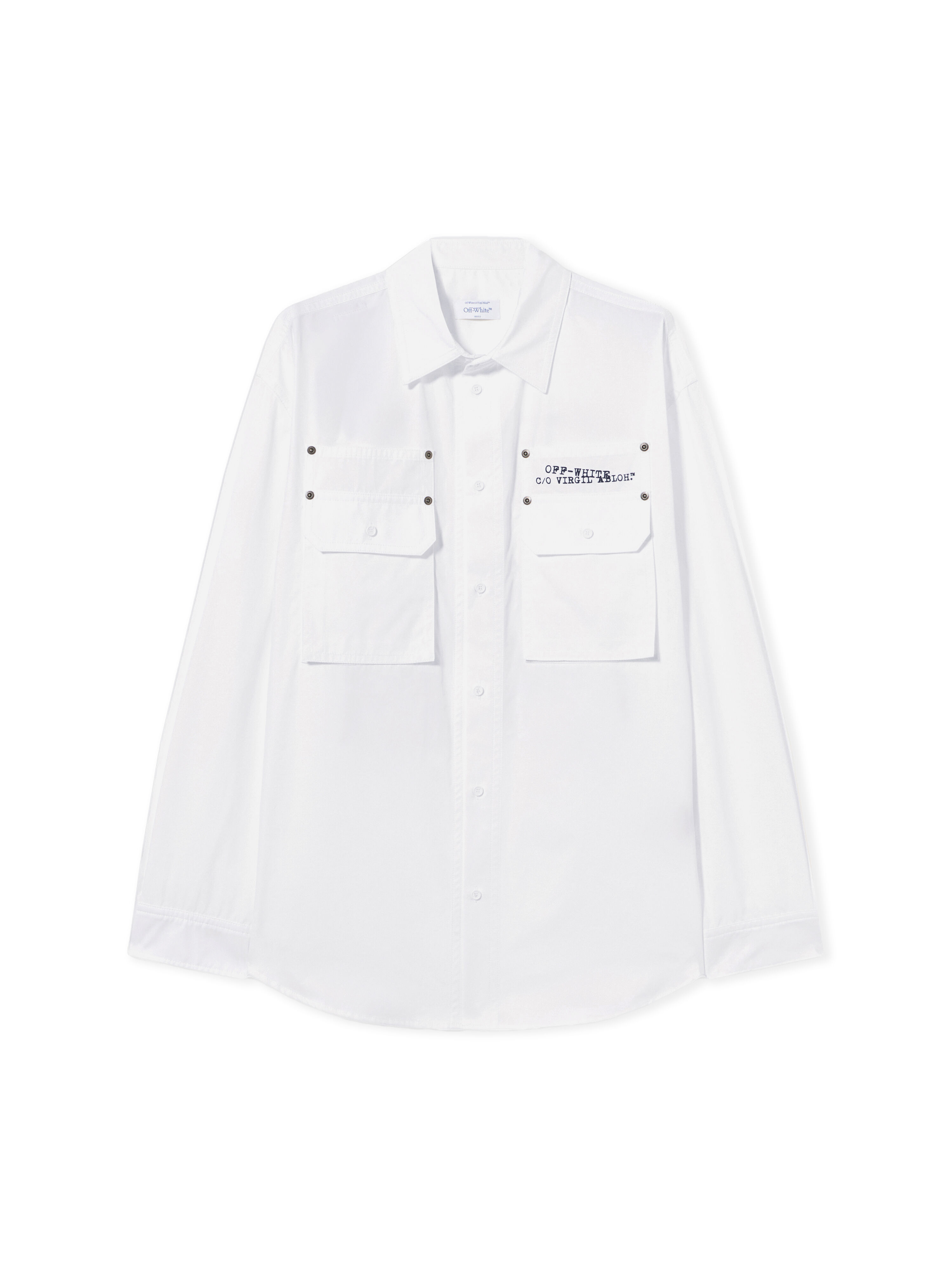 OFF WHITE Type Arrow Poplin Overshirt WHITE 44XGE04VS26F001